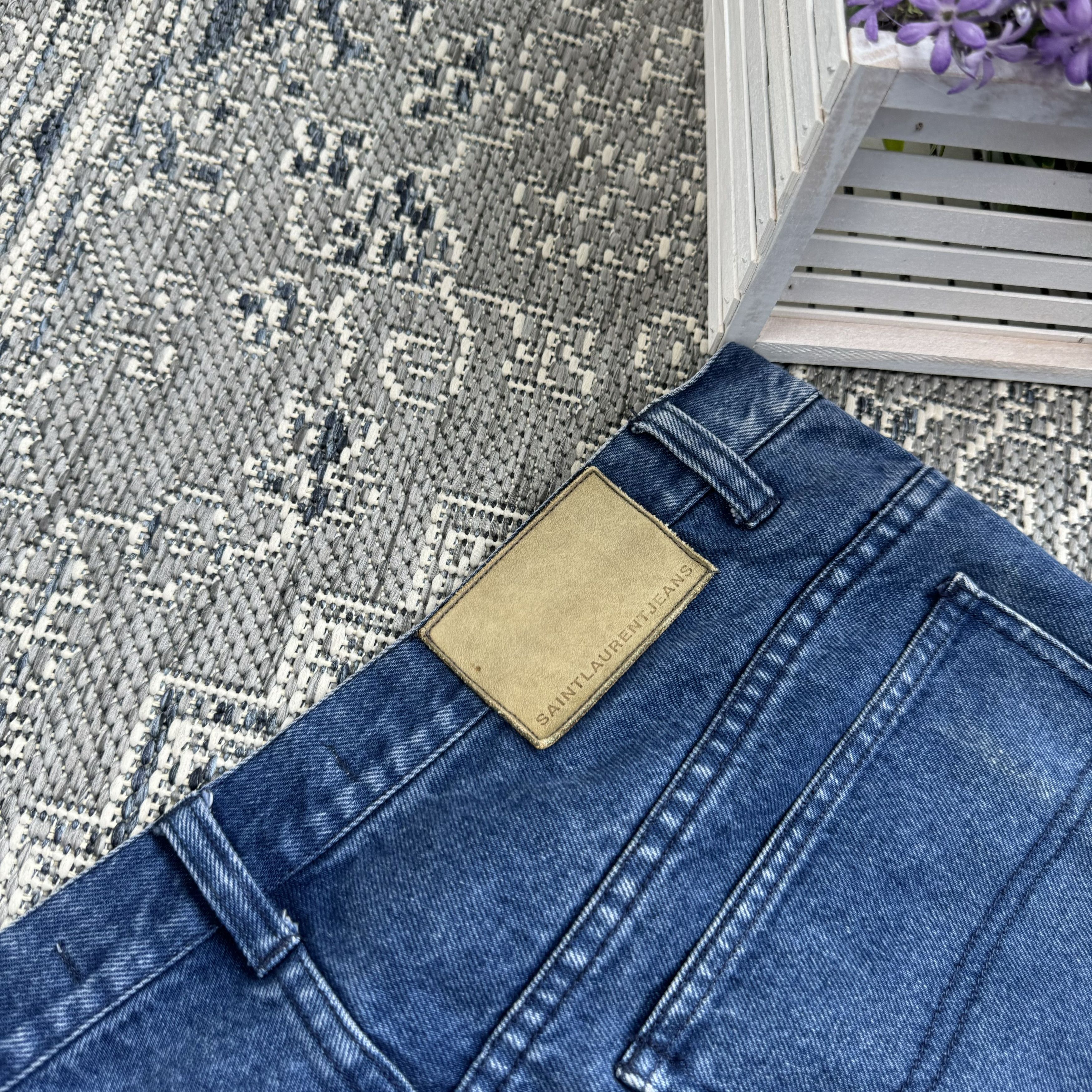 Saint Laurent Paris VINTAGE 90’s SAINT LAURENT JEANS YSL DENIM SIZE 38x33 Size US 38 / EU 54 - 9 Thumbnail