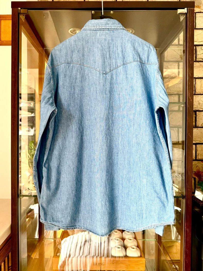 Celine celine 20ss Light Blue Denim Shirt 2506-Nextarrow Size US XXL / EU 58 / 5 - 4 Thumbnail