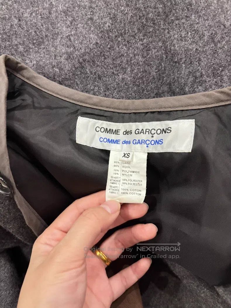 Comme des Garcons Comme Des Garcons Wool Patchwork Coat Size XS / US 0-2 / IT 36-38 - 6 Thumbnail