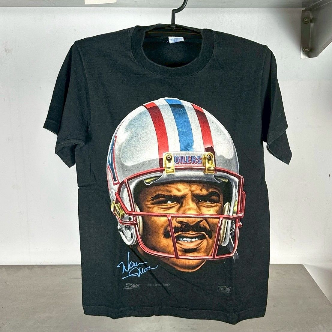 ​Vintage 90s Warren Moon Houston Oilers Big Face NFL T-shirt