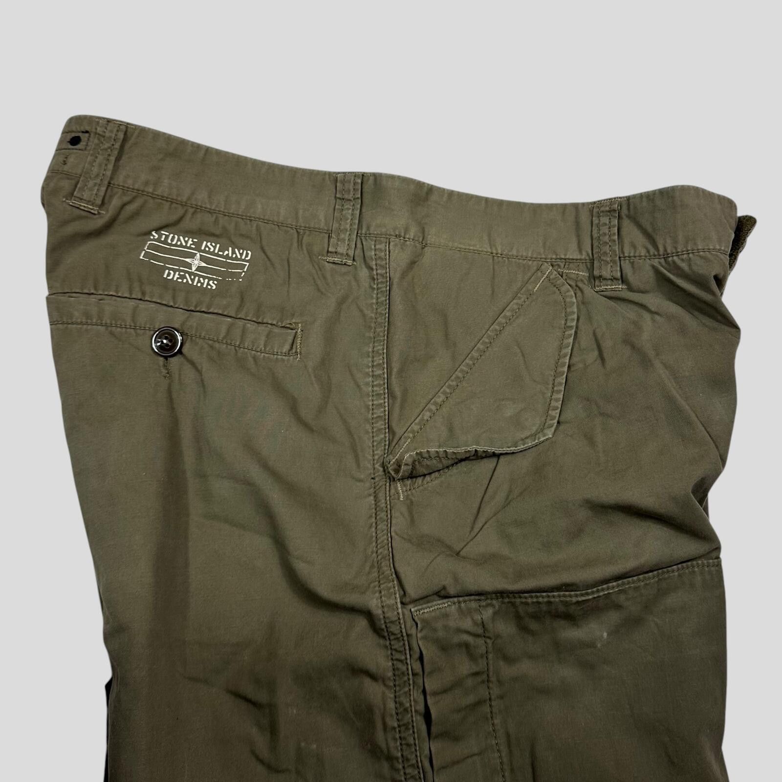 Stone Island Stone Island AW08 Denims Multipocket Baggy Cargo Trousers L Size US 34 / EU 50 - 3 Thumbnail