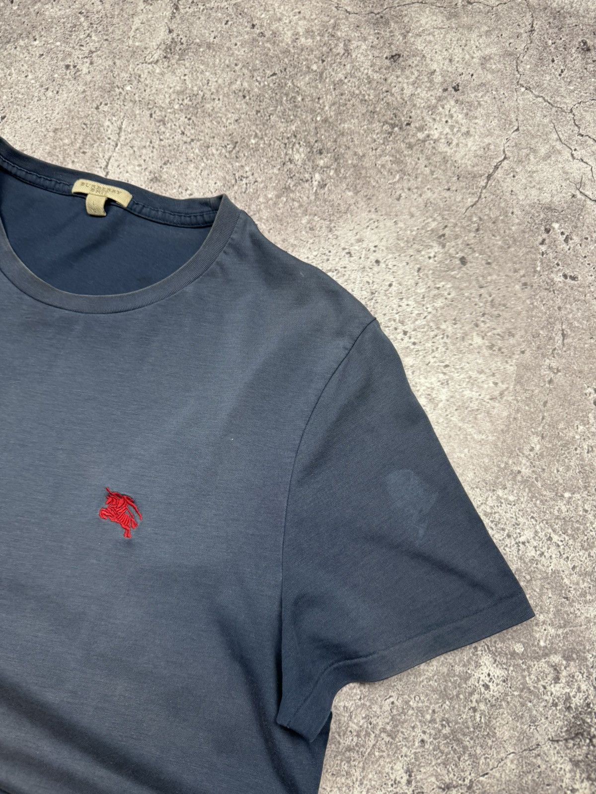Burberry Crazy Vintage Y2K Faded Burberry Trashed T Shirt Logo Japan Size US L / EU 52-54 / 3 - 3 Thumbnail