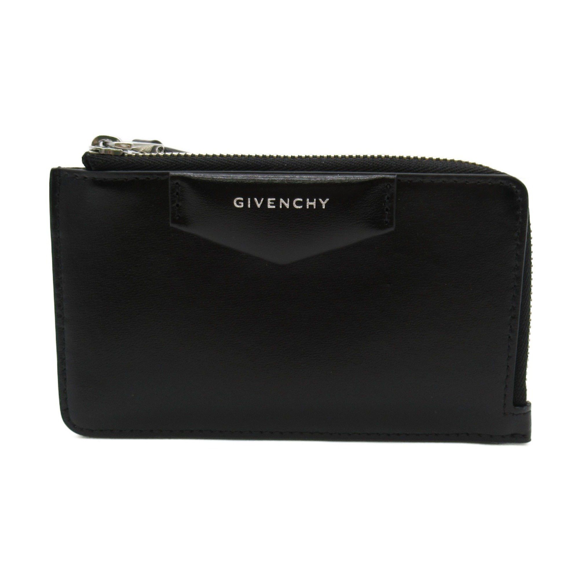 image of Givenchy Card Case Black Calfskin (Cowhide) Bb60Keb00D001, Women's