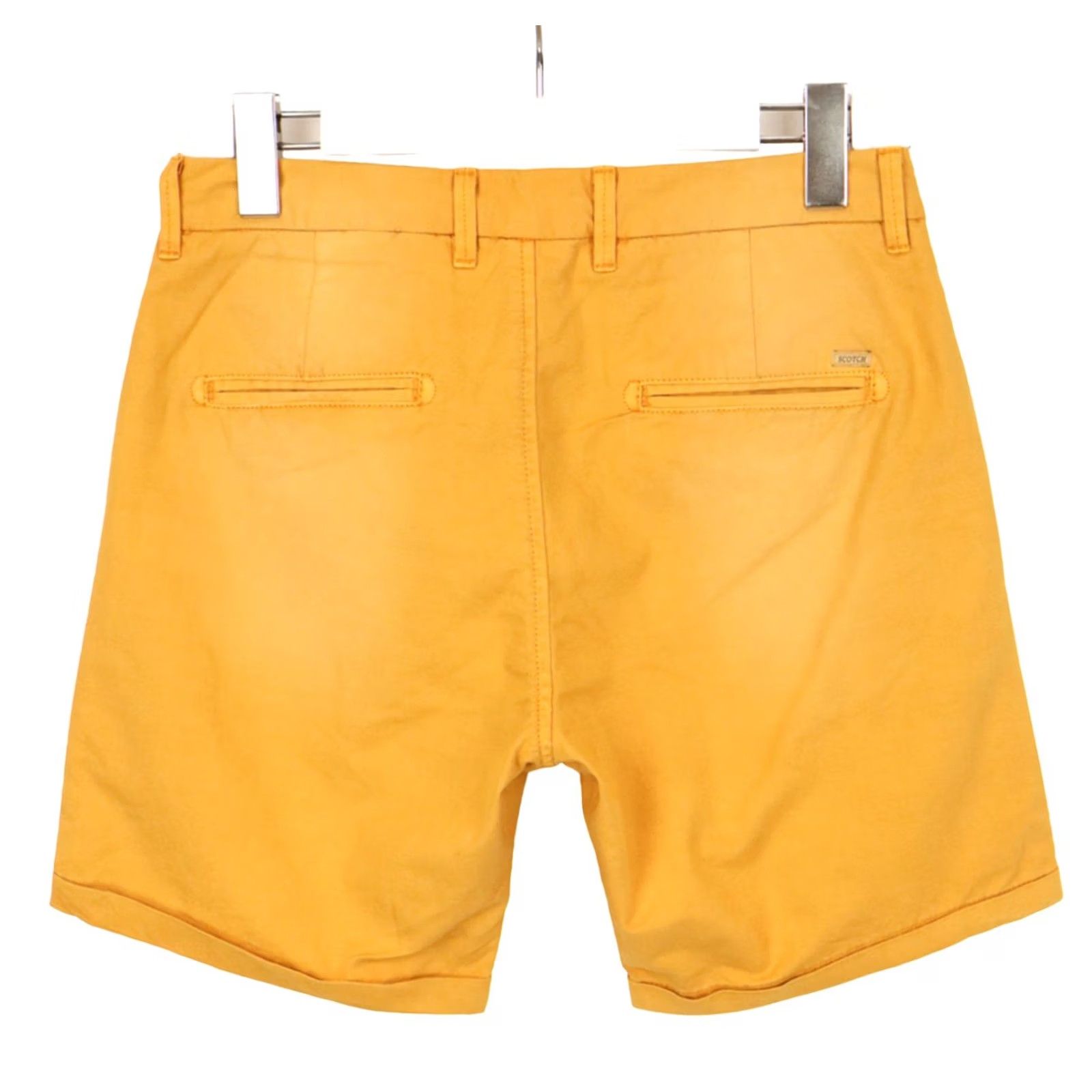 Scotch & Soda SCOTCH & SODA Shorts Men's W28 Faded Deep Yellow Orange Turn Up Zip Fly Size US 28 / EU 44 - 4 Thumbnail