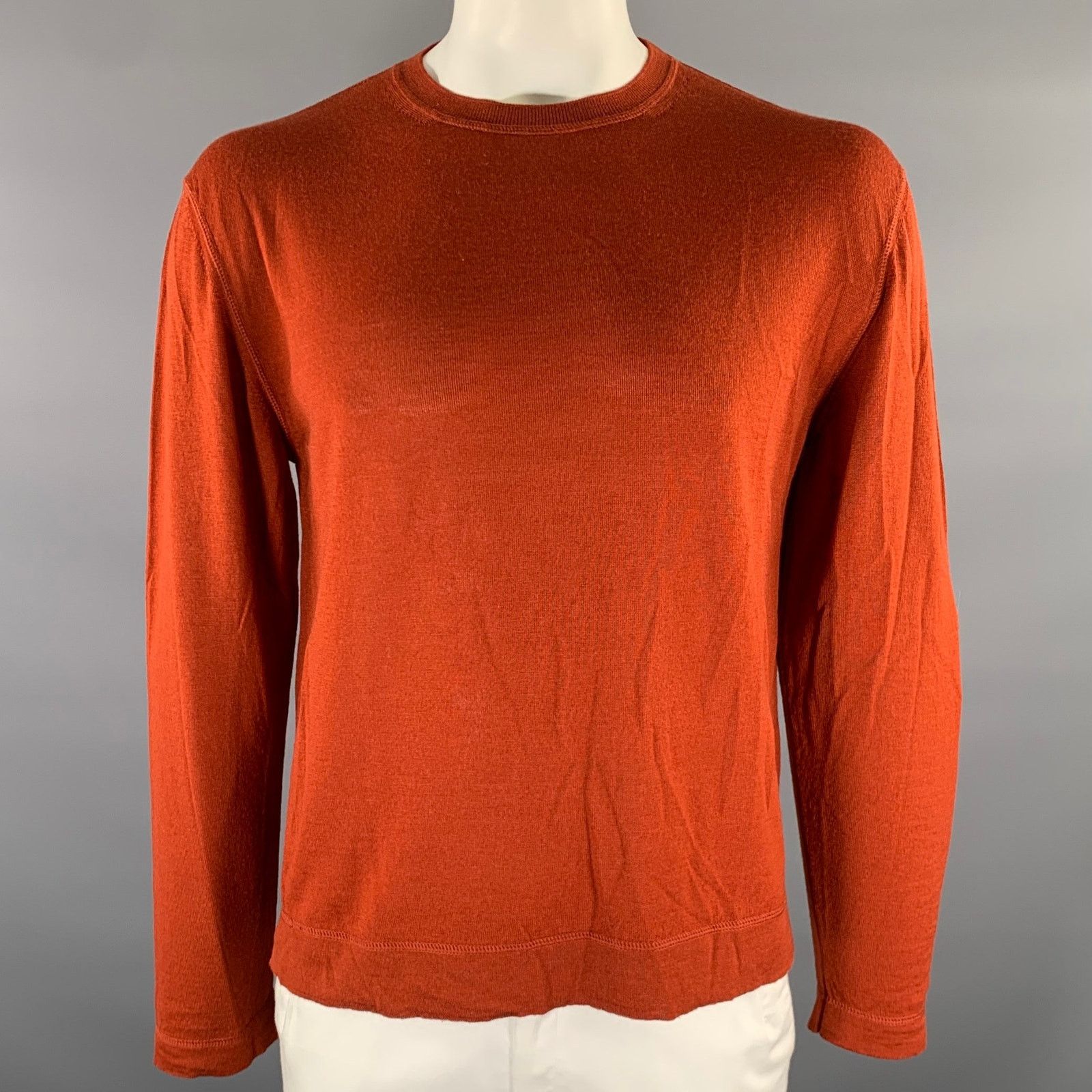 Officine Generale OFFICINE GENERALE Size L Orange Wool Pullover Size US L / EU 52-54 / 3 - 1 Thumbnail