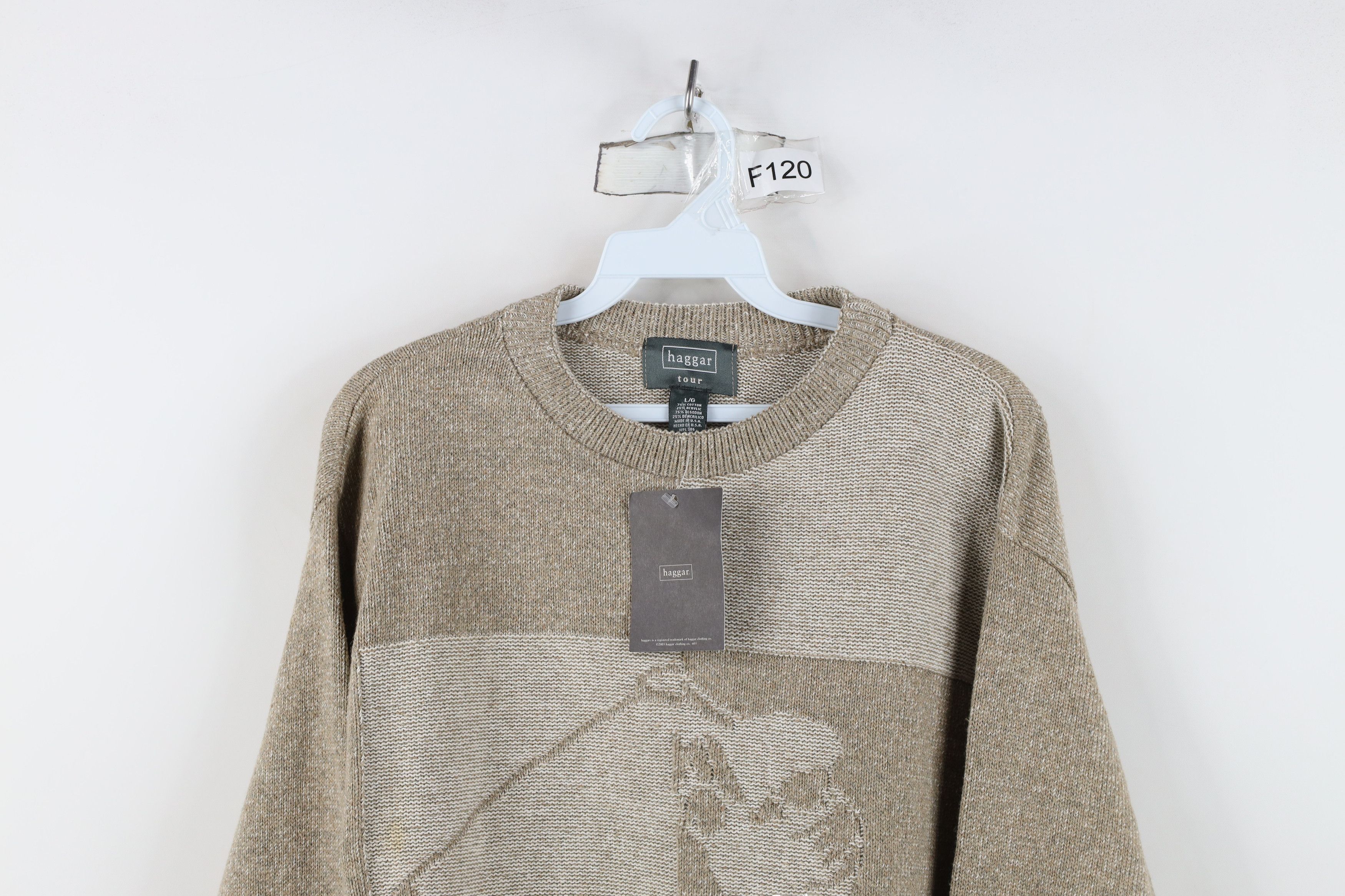 Vintage Deadstock Vintage Y2K 2003 Streetwear Golf Knit Sweater Size US L / EU 52-54 / 3 - 2 Thumbnail