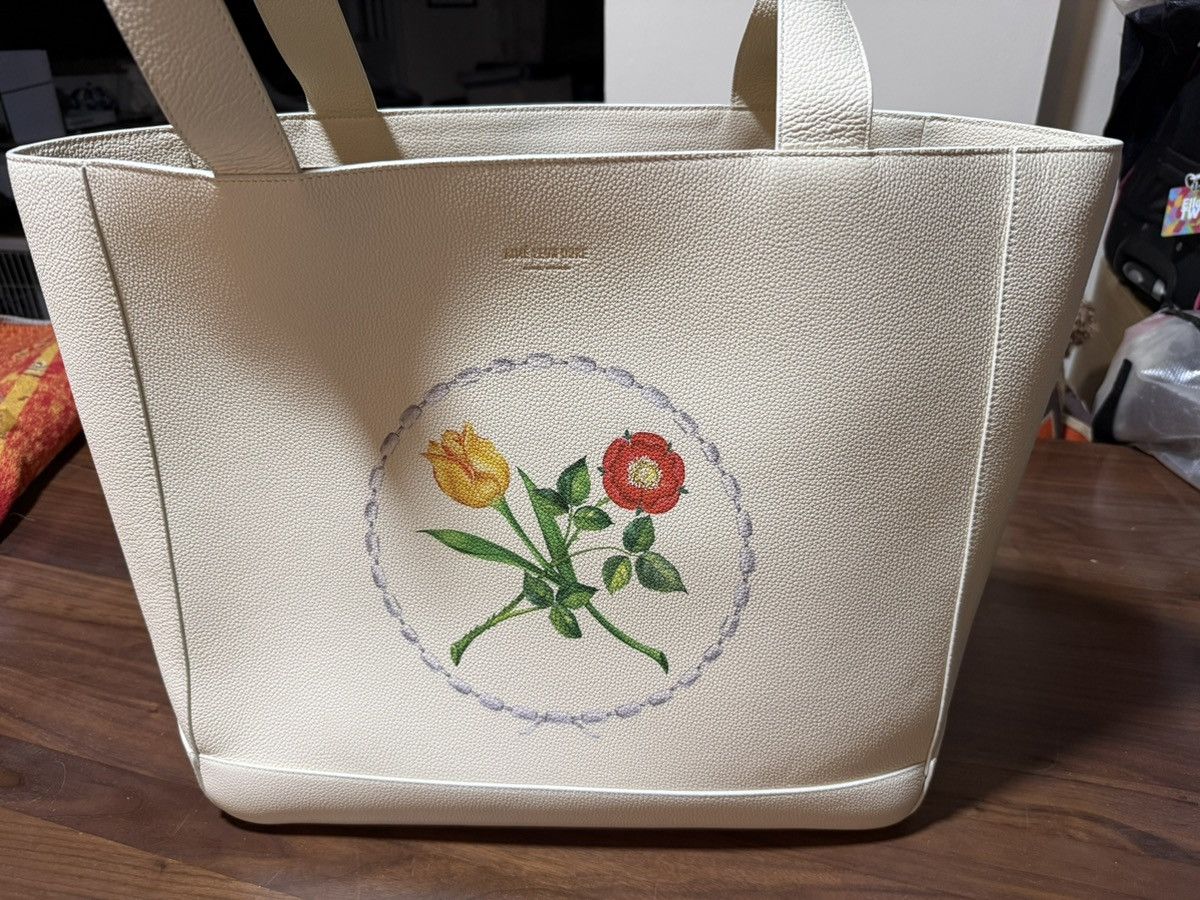 Aime Leon Dore Aime Leon Dore Floral Crest Logo Printed Leather Tote Bag Size ONE SIZE - 1 Thumbnail