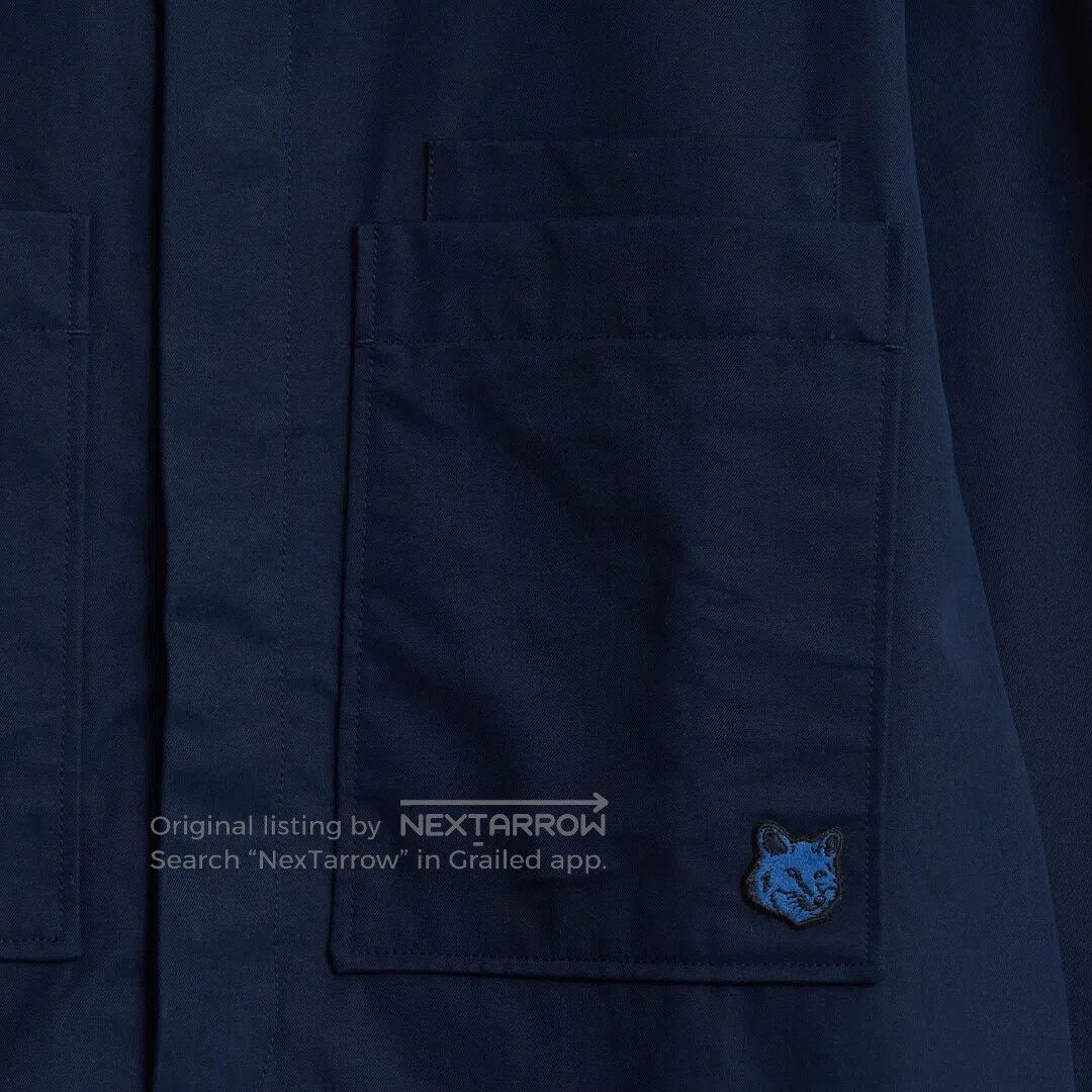Madison Kitsune Men's Fox Logo Shirt in Blue, Men's (Size Xs) — image 3 of 6