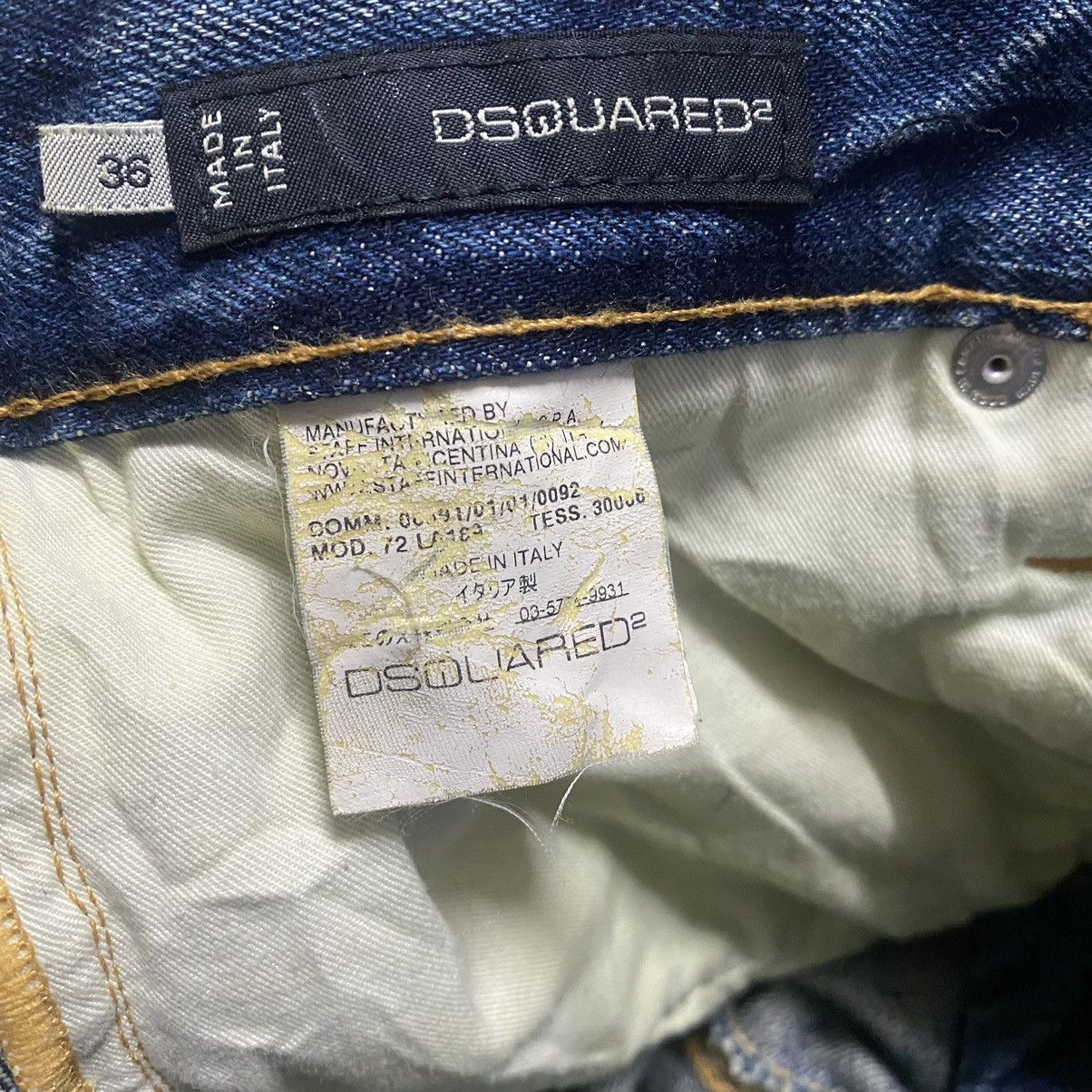 Dsquared2 Dsquared2 Distressed Denim Cropped Jeans Size 28" / US 6 / IT 42 - 16 Thumbnail