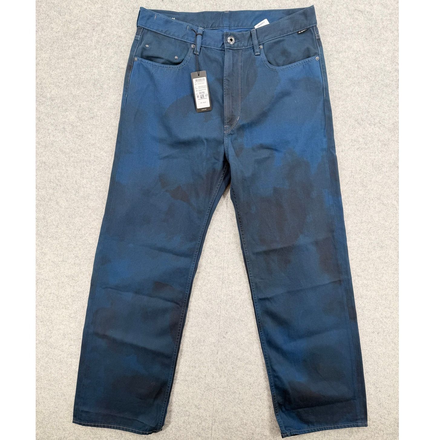 NWT G-Star Raw Type 96 Loose Sea Blue Vintage Wash Jeans