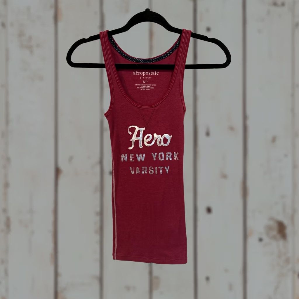 Aeropostale Aeropostale Tank Top S Pink Retro 90s Grunge Punk Womens Size S / US 4 / IT 40 - 1 Thumbnail