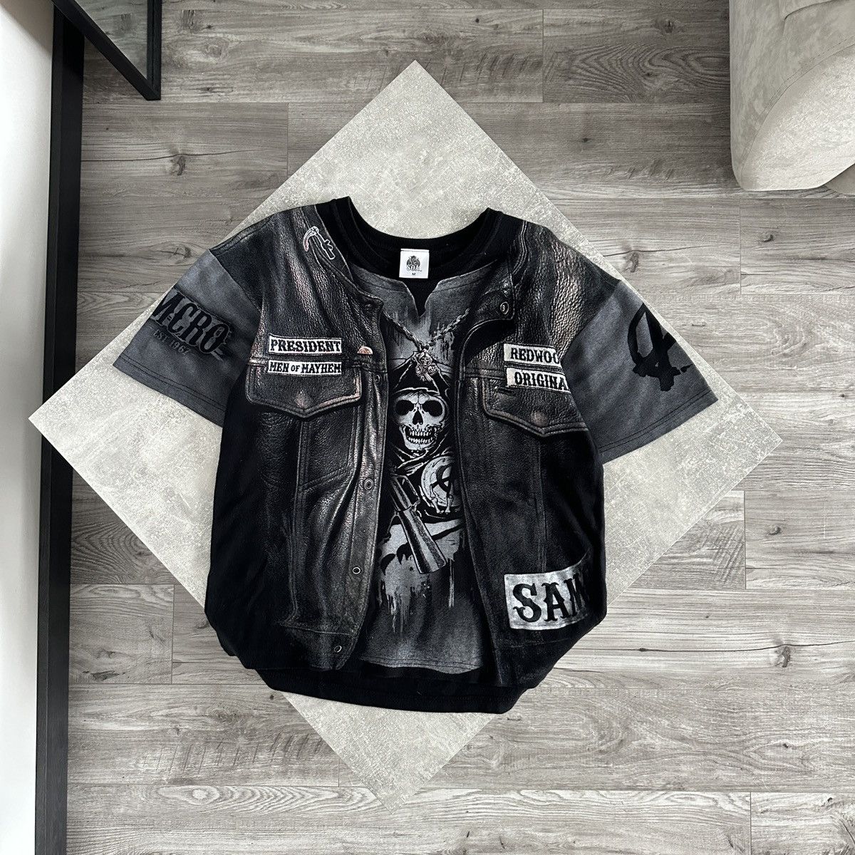 Other Rare Sons Of Anarchy AOP tee Tv Series Mayhem y2k og hype Size US M / EU 48-50 / 2 - 2 Thumbnail