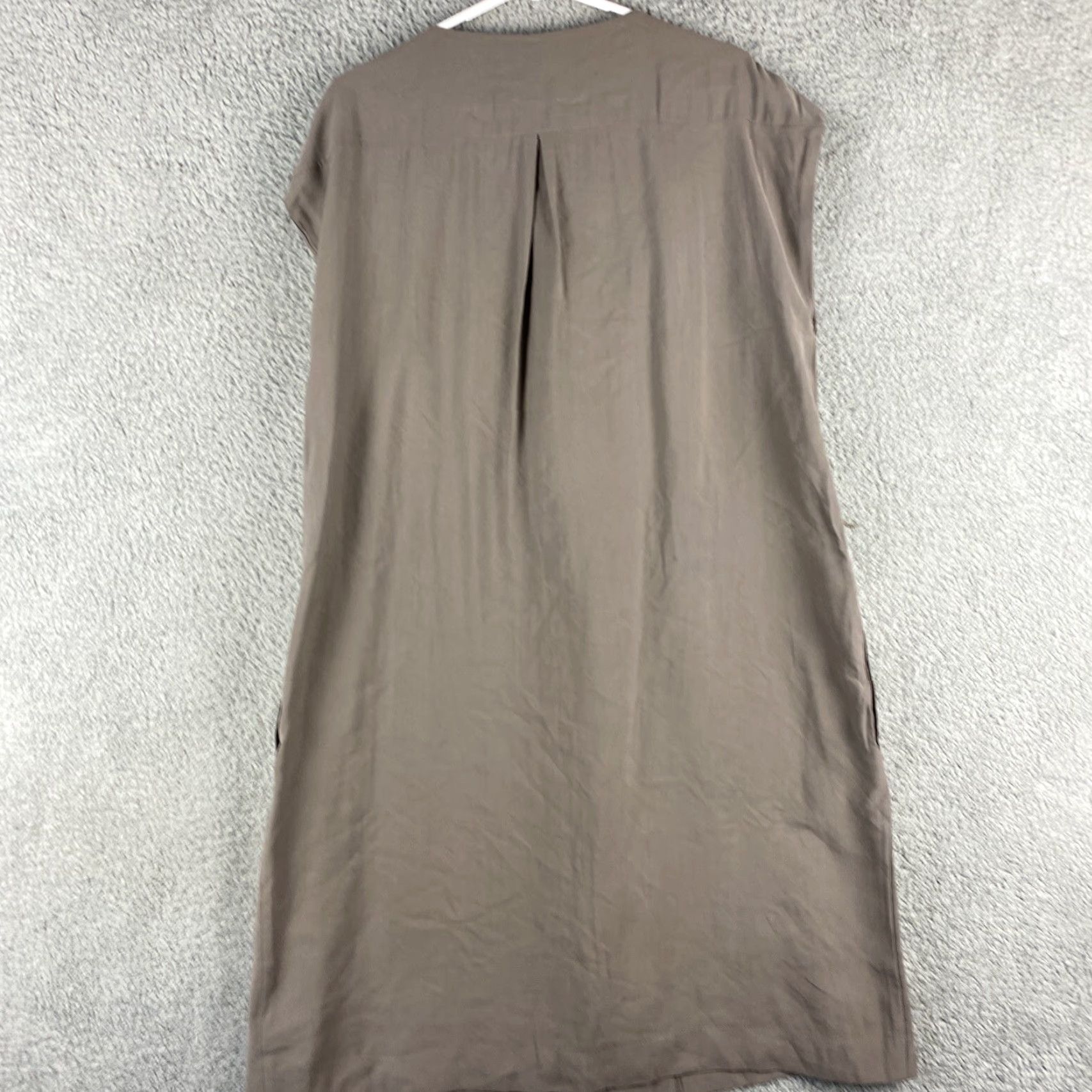 Vintage VINTAGE Autograph Dress Midi Sleeveless Gray Mauve Belted A-Line Women's 14 UK 18 US 14 - Bohemian / 39-21 Women Size XL / US 12-14 / IT 48-50 - 6 Thumbnail