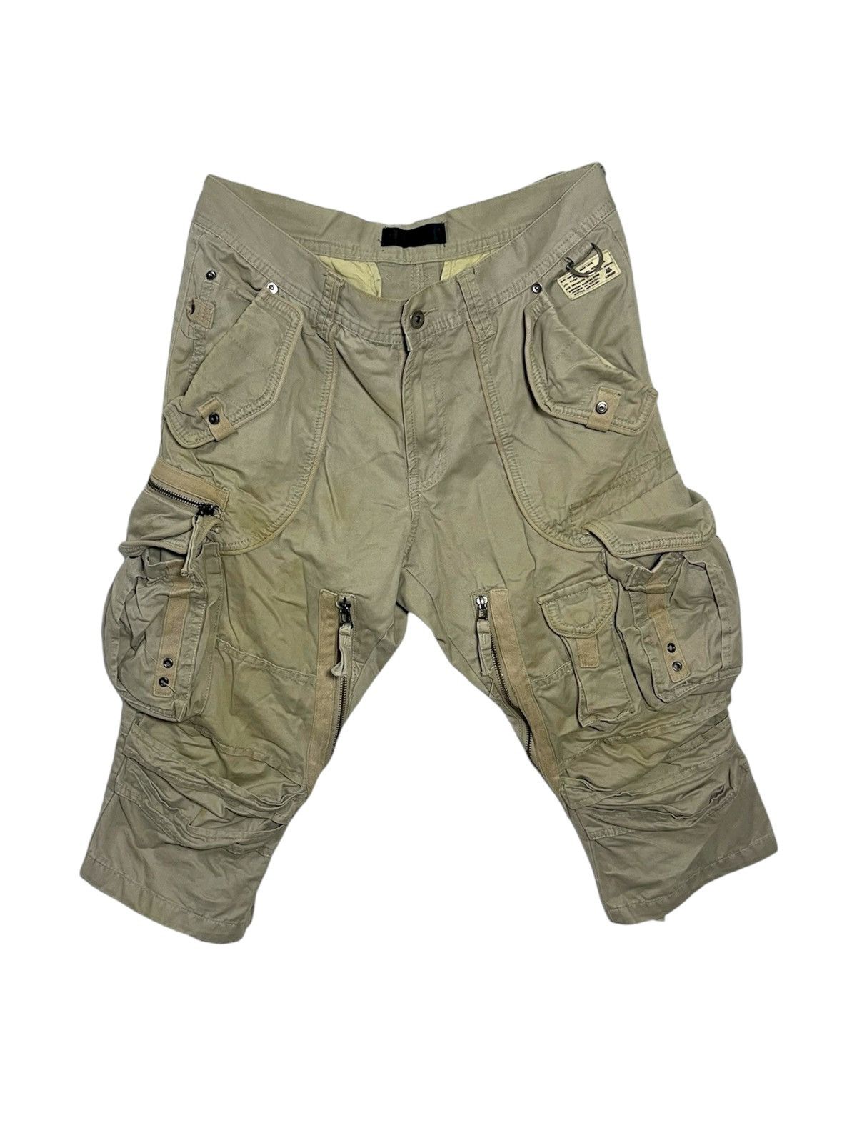 JACKROSE Vintage JACKROSE LUV MAISON Multi-Pocket Cargo Shorts Size US 33 - 1 Thumbnail
