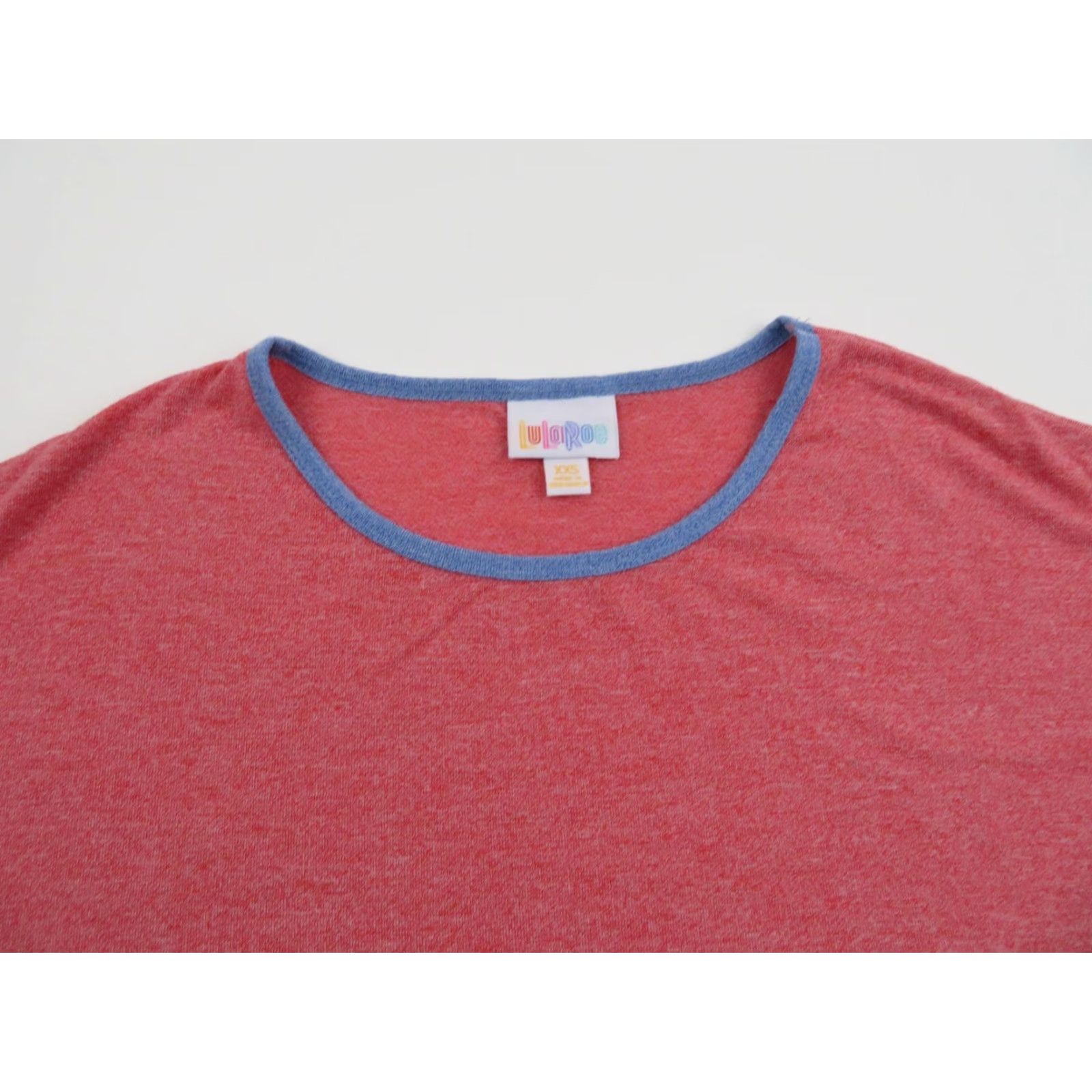 Vintage LULAROE Irma T Shirt Tunic Top Tee 2XS Solid Red Stretch Unicorn Summer Ladies Size XXS / US 00 / IT 34 - 4 Thumbnail