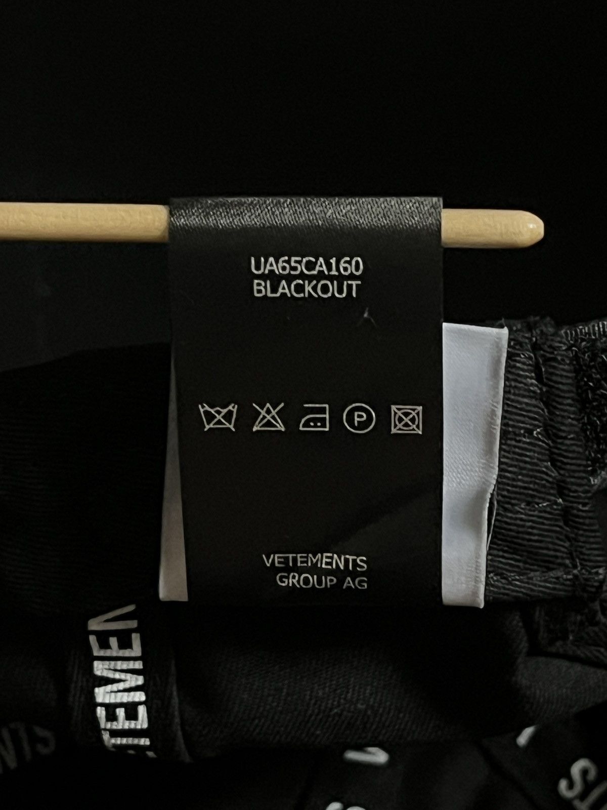 Vetements Black Out Hello My Name Is Size ONE SIZE - 10 Thumbnail