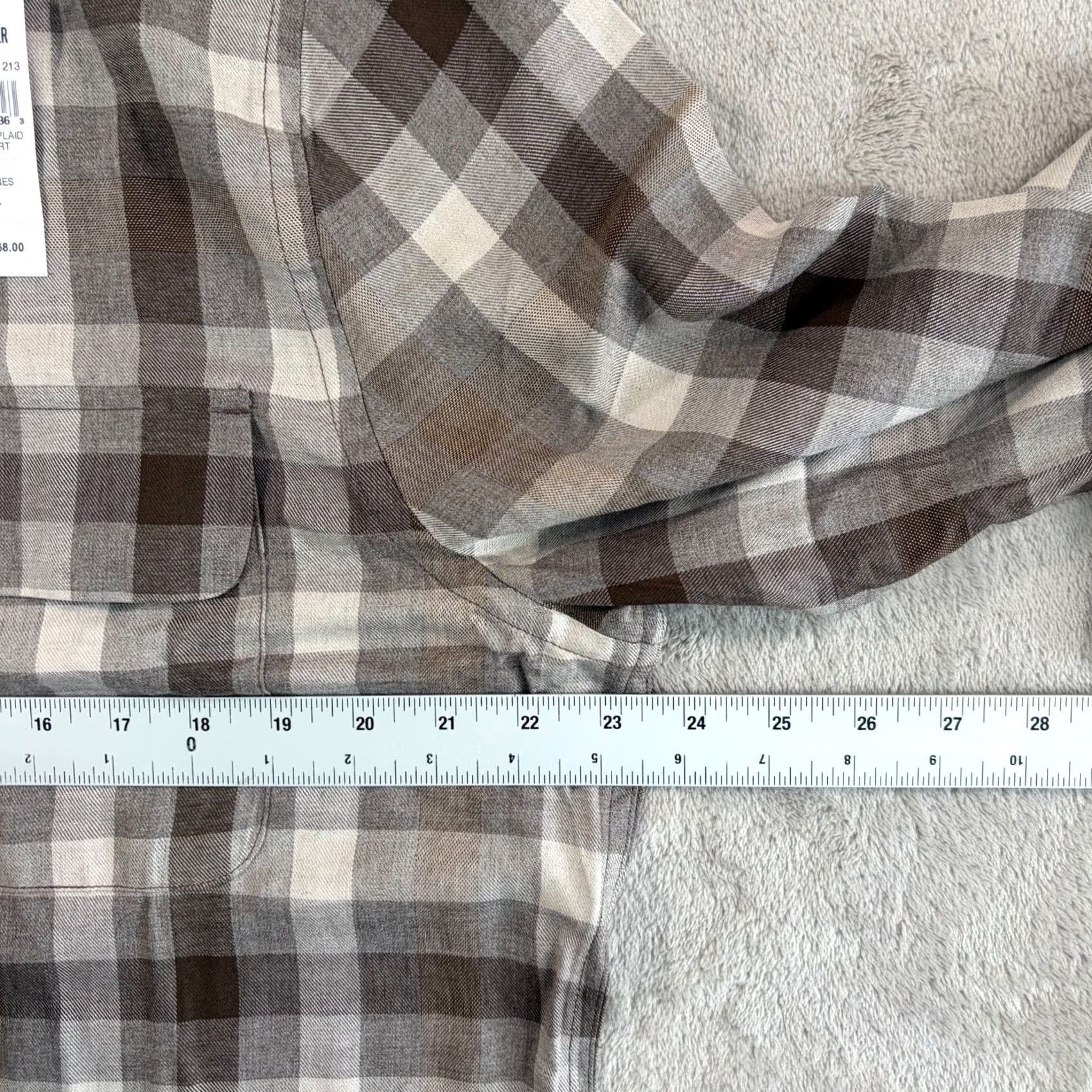 Todd Snyder Todd Snyder Shirt Mens L Brown Rayon Plaid Field Baja Dunes Men Classic Fit NWT Size US L / EU 52-54 / 3 - 7 Thumbnail