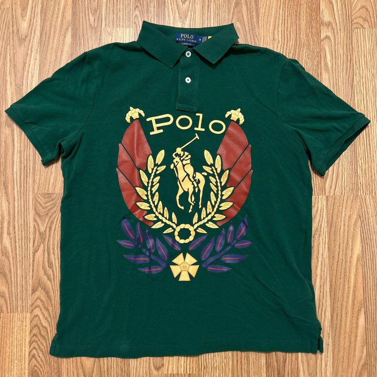 Polo Ralph Lauren Ralph Lauren Classic Fit Uni Crest Laurel Big Pony Polo Shir Size US M / EU 48-50 / 2 - 1 Thumbnail