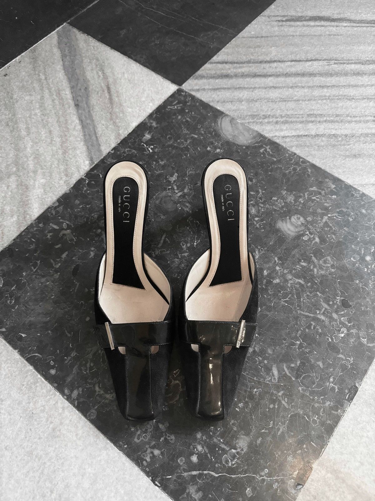 Tom Ford for Gucci Era Leather Mules with Heels