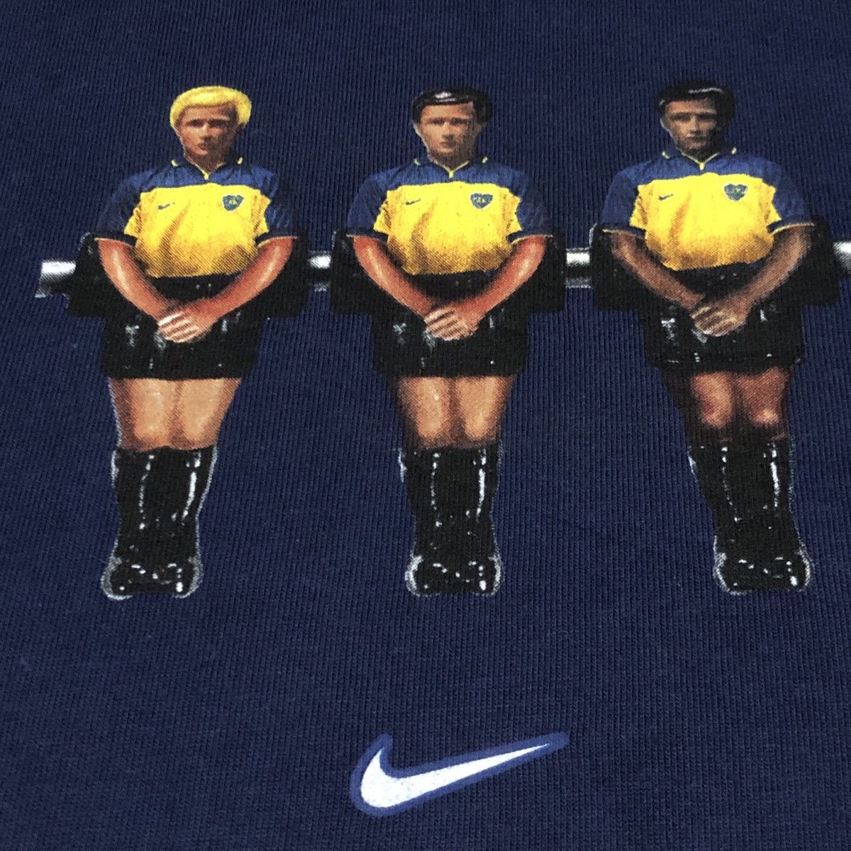 Nike Vintage Nike Foosball Boca Juniors Tshirts Size US L / EU 52-54 / 3 - 3 Thumbnail