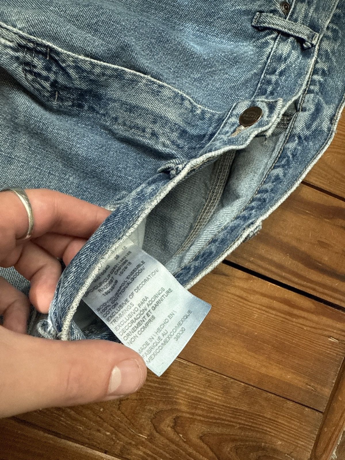Dickies × Vintage Vintage 90s Dickies Baggy Blue Carpenter Jeans Size US 35 - 3 Thumbnail
