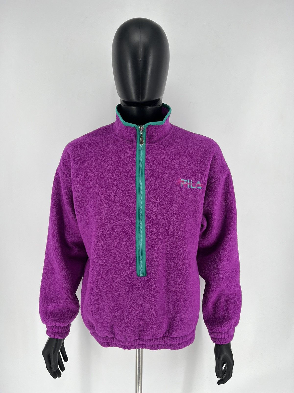 Fila Vintage Y2K Fila Fleece Sweatshirt Streetwear Skate Size US L / EU 52-54 / 3 - 3 Thumbnail