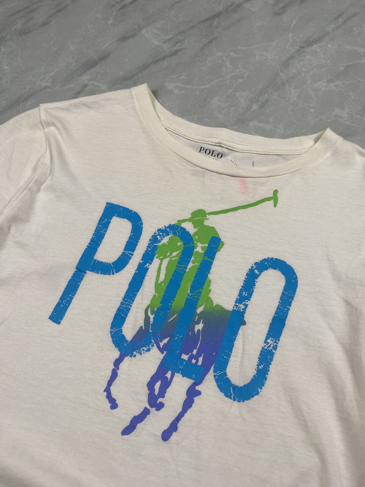 Polo Ralph Lauren Polo Ralph Lauren Big Pony Spellout Tee Size US XS / EU 42 / 0 - 2 Thumbnail