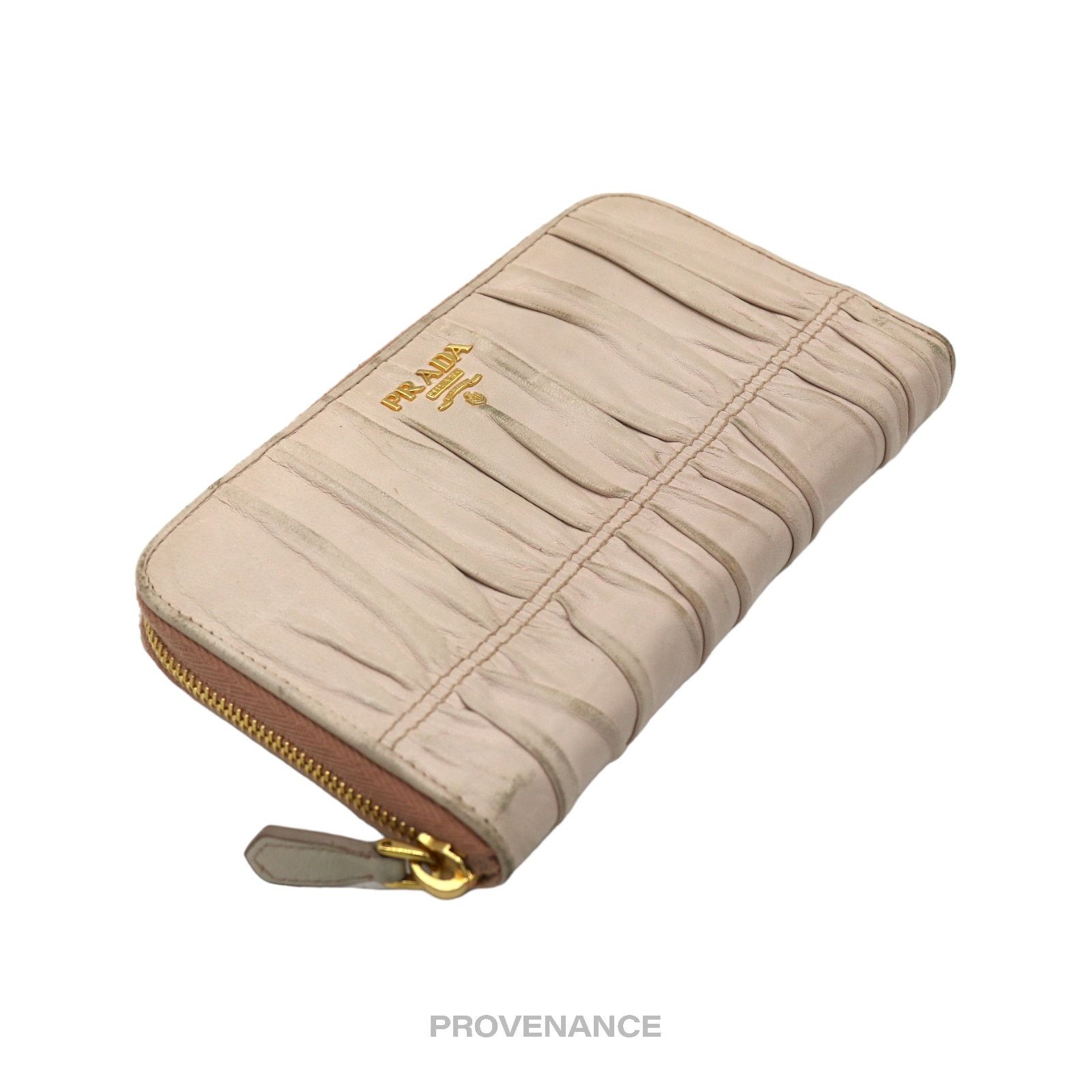 Prada 🔴 Prada Zip Long Wallet - Blush Nappa Gaufre Leather Size ONE SIZE - 5 Thumbnail