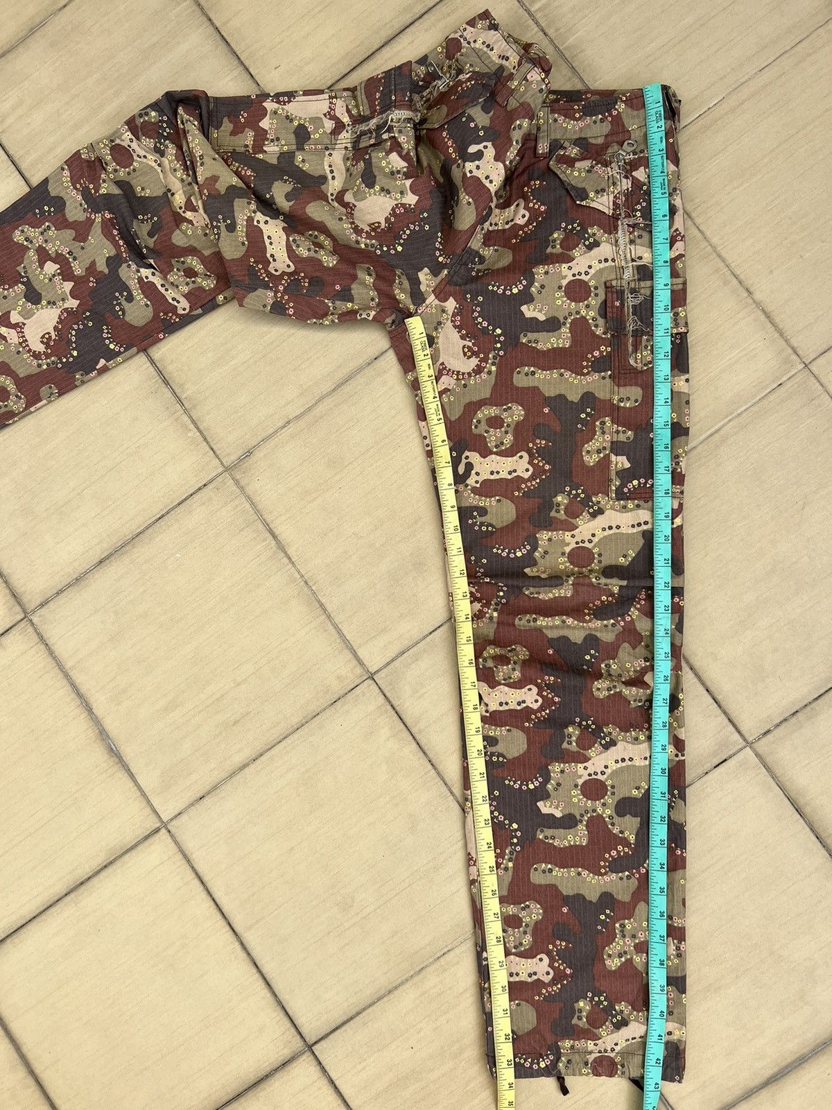 Vintage Slow Wear Made in Japan Camo Parachute Cargo Trouser Size US 32 / EU 48 - 5 Thumbnail