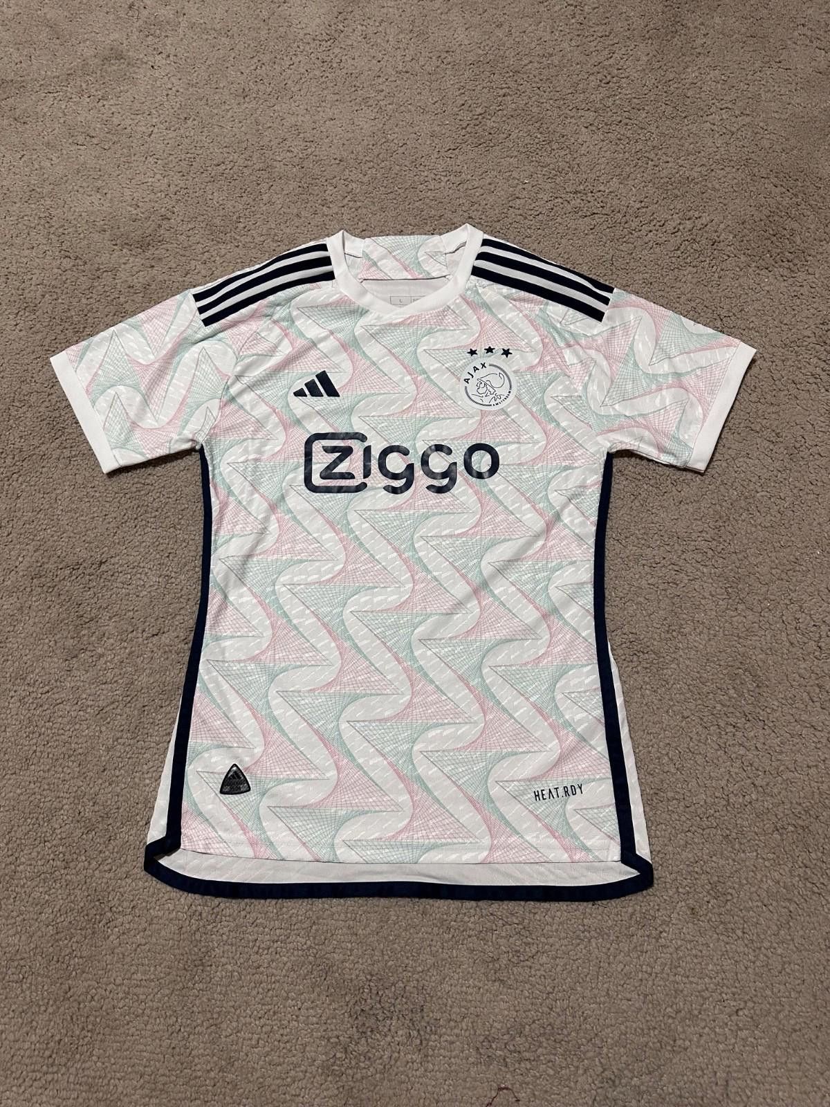 Adidas FC AJAX AMSTERDAM 2023/24 FOOTBALL SOCCER SHIRT AWAY ADIDAS Size US L / EU 52-54 / 3 - 1 Thumbnail