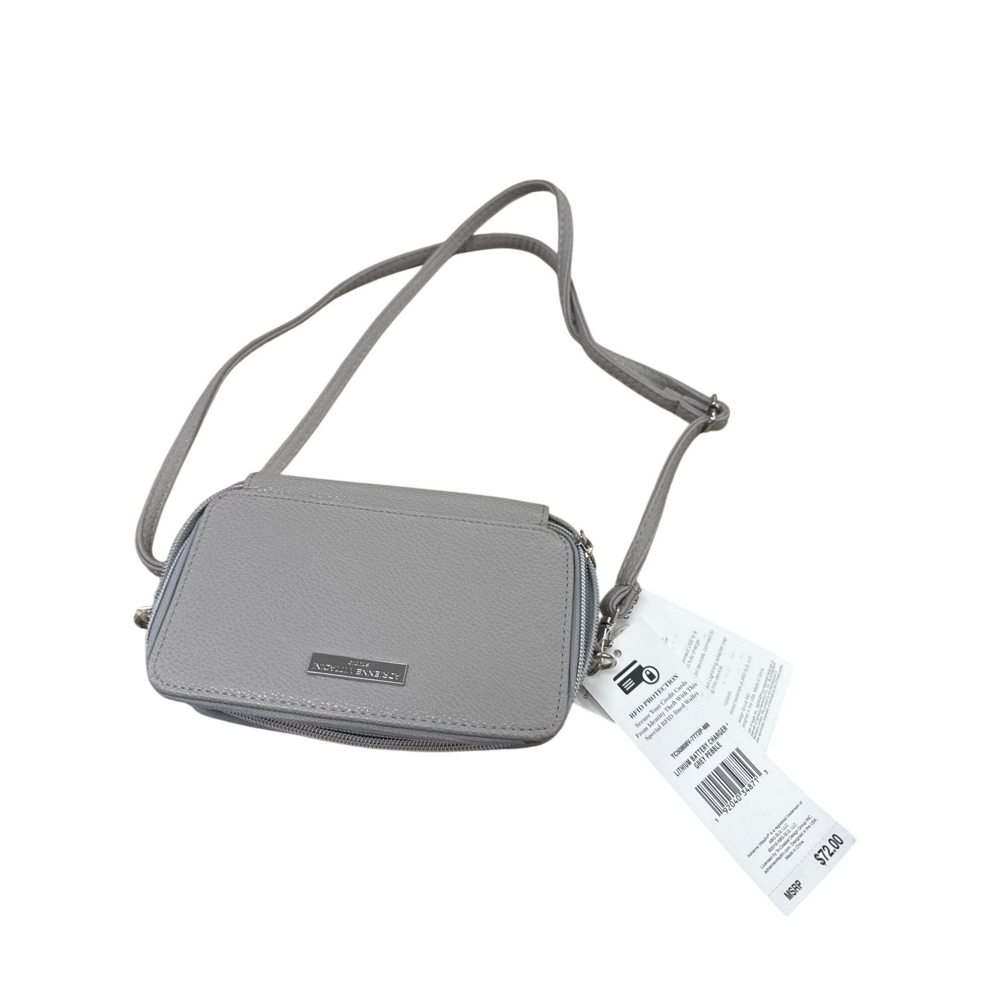 Designer Adrienne Vittadini Studio Womens Gray Charging USB Wallet SK Size ONE SIZE - 1 Thumbnail
