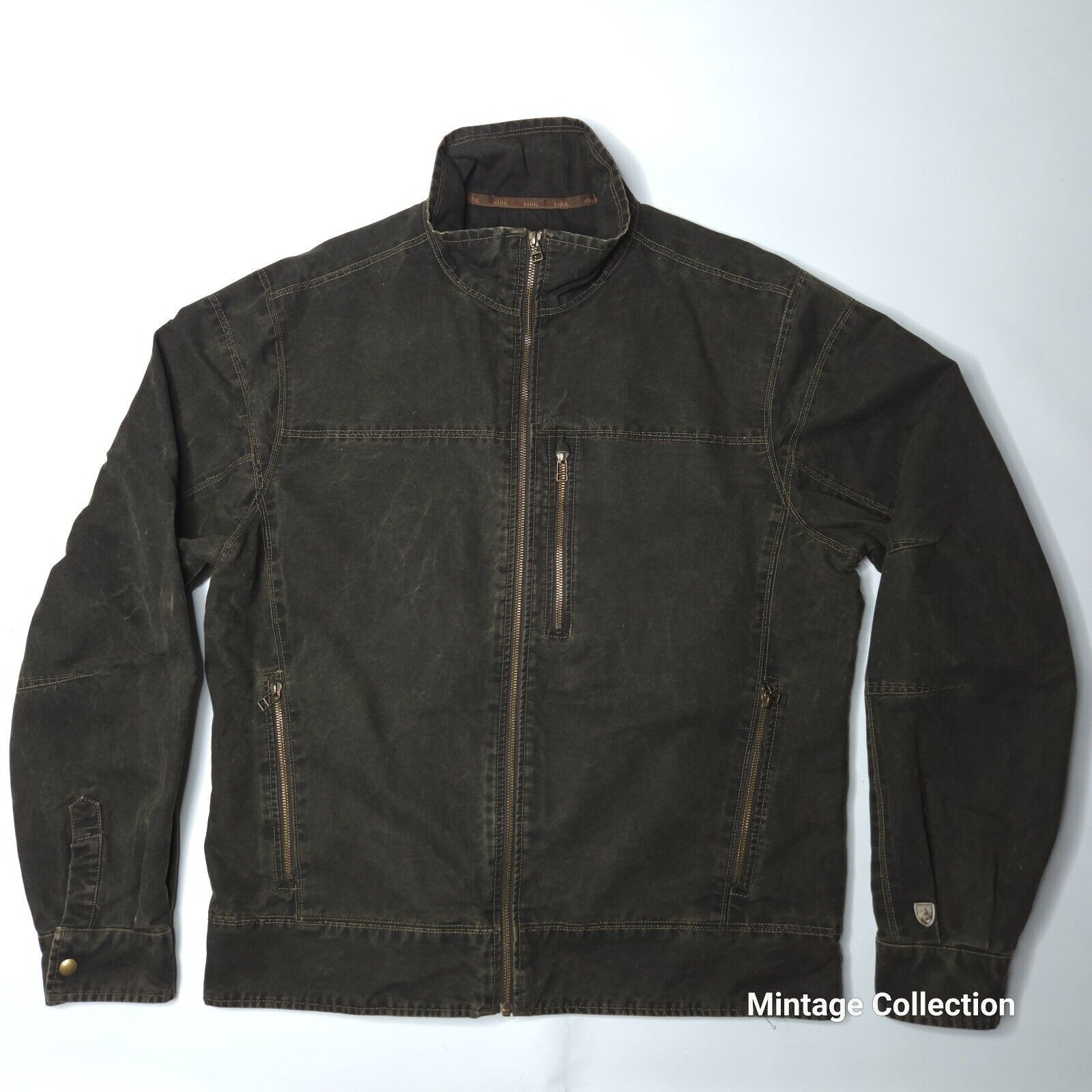 Kuhl KUHL MEN'S BURR VINTAGE PATINA DYE BROWN FULL ZIP JACKET XL Size US XL / EU 56 / 4 - 2 Thumbnail