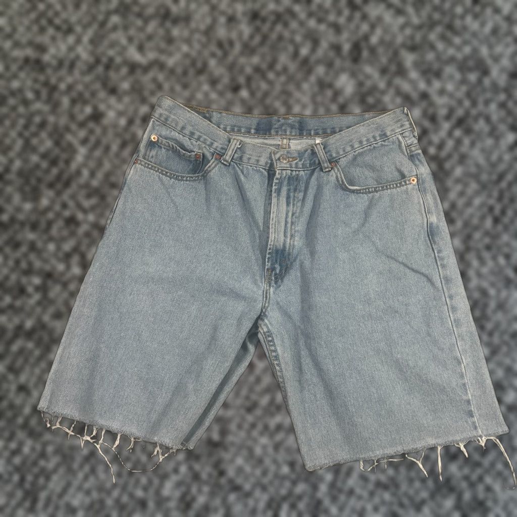 Levi's Levi's 550 Cut Off Shorts Size 36 Blue Bermuda 9" Jorts Faded Denim Baggy Y2K Size US 36 / EU 52 - 1 Thumbnail
