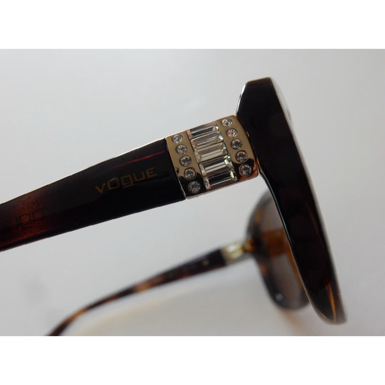 Vogue VOGUE Sunglasses Frames Women Brown 55x17 135mm Prescription Textured Small Scratches Size ONE SIZE - 4 Thumbnail