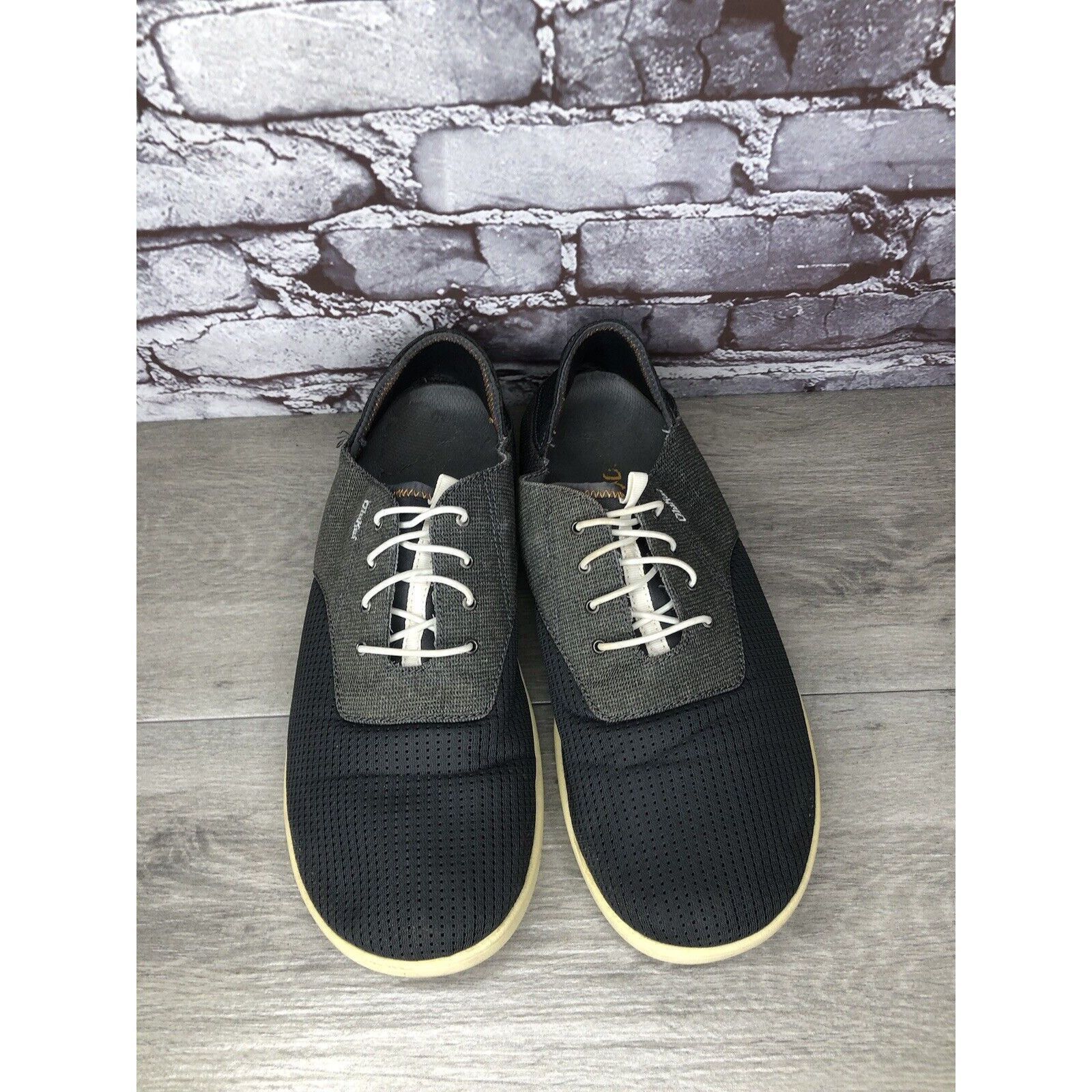 Olukai OluKai Nohea Moku Textile Blue Gray Casual Lace Drop Heel Sh Size US 13 / EU 46 - 2 Thumbnail