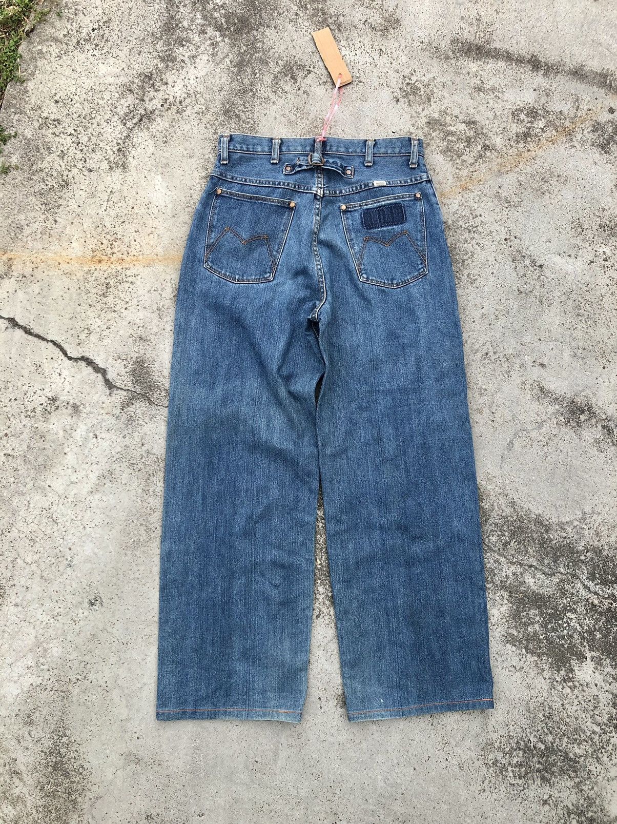 Vintage BAGGY‼️‼️VINTAGE MAVERICK SELVEDGE BUCKLE BACK DENIM Size US 29 - 2 Thumbnail