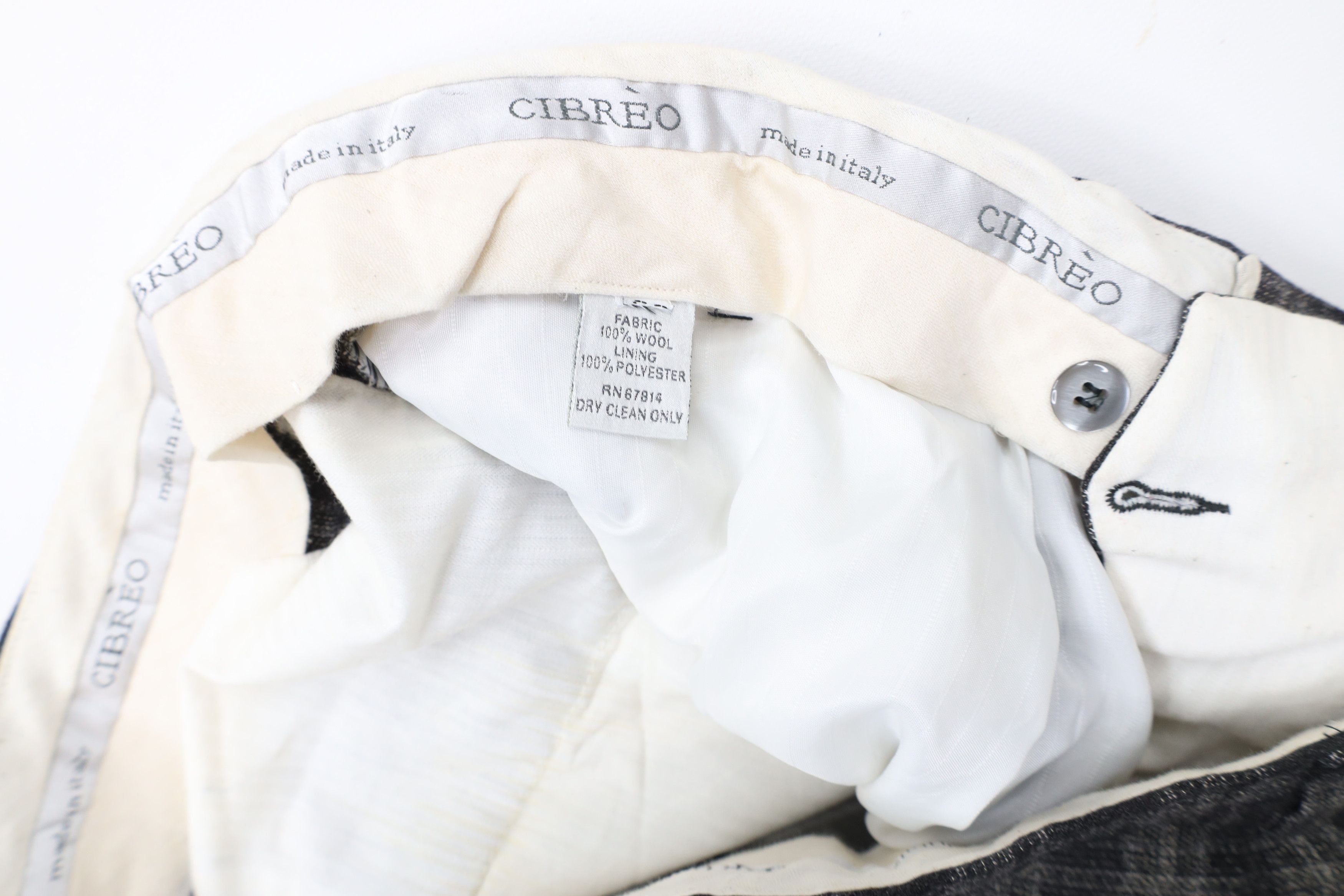 Vintage Vintage 90s Streetwear Wool Pleated Cuffed Wide Leg Pants Size US 36 / EU 52 - 8 Thumbnail