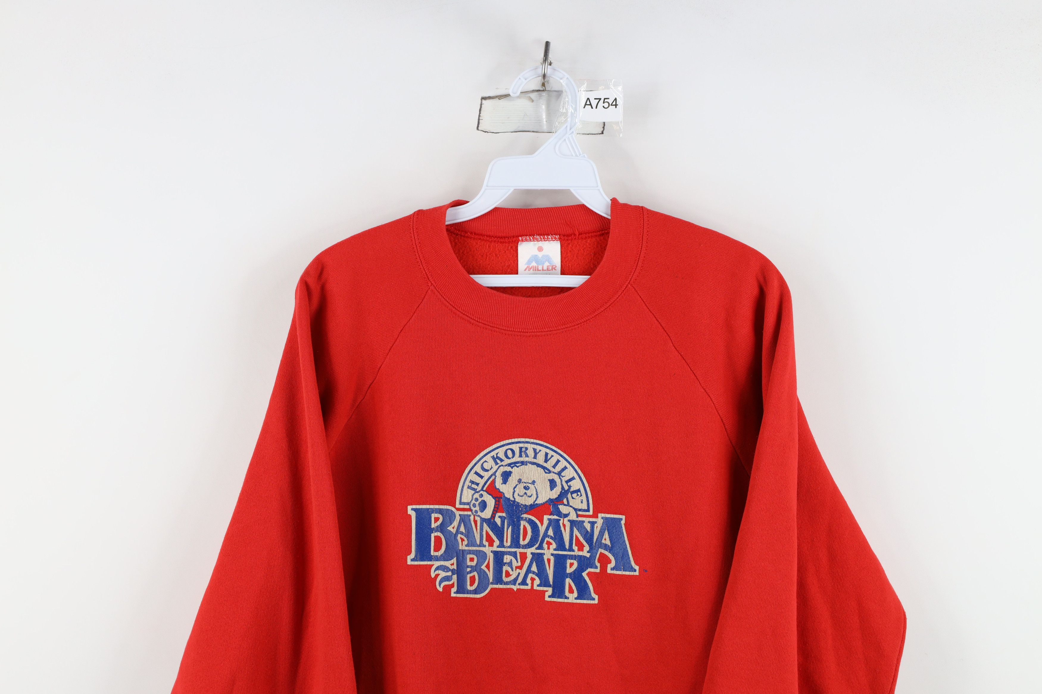 Vintage Vintage 80s 90s Hickoryville Bandana Bear Sweatshirt USA Size L / US 10 / IT 46 - 2 Thumbnail
