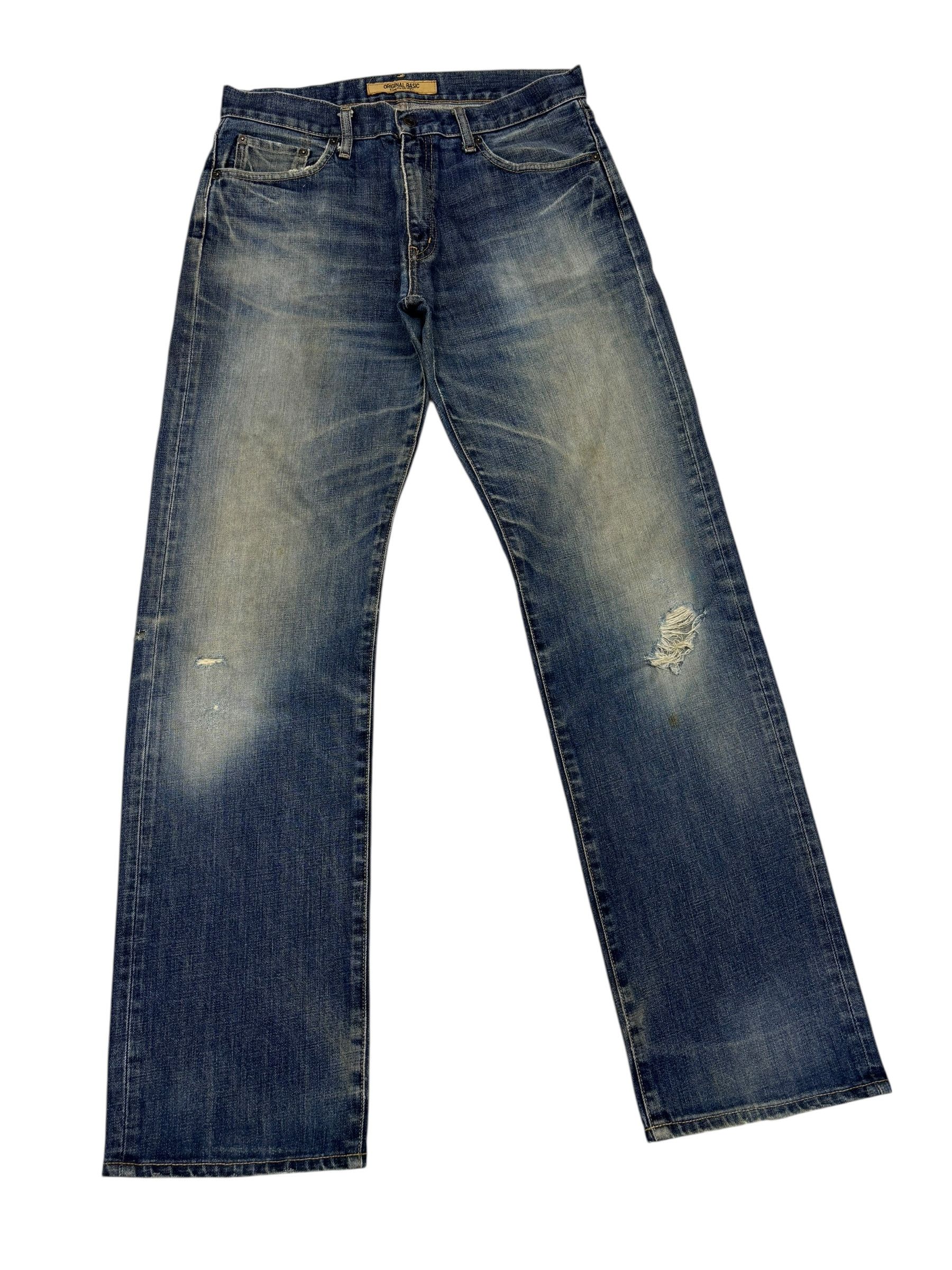 Kapital Vintage S-003 Japan Distressed Denim Uniqlo Jeans Size US 33 - 3 Thumbnail