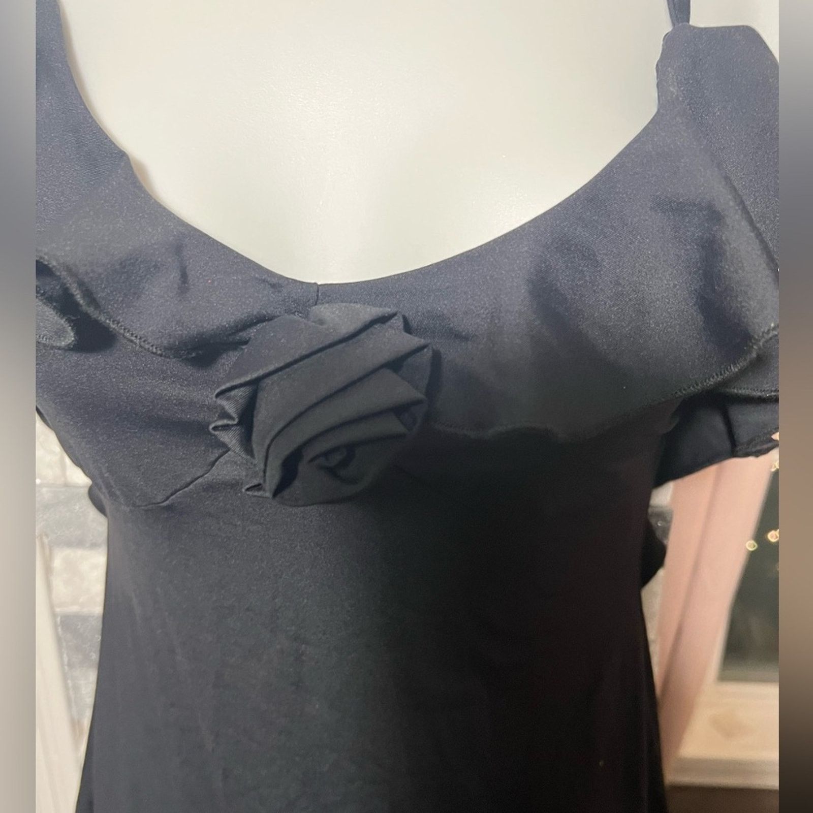 & Other Stories NWOT Black Halter Dress | Ruffle Detail | Size M Size M / US 6-8 / IT 42-44 - 7 Thumbnail