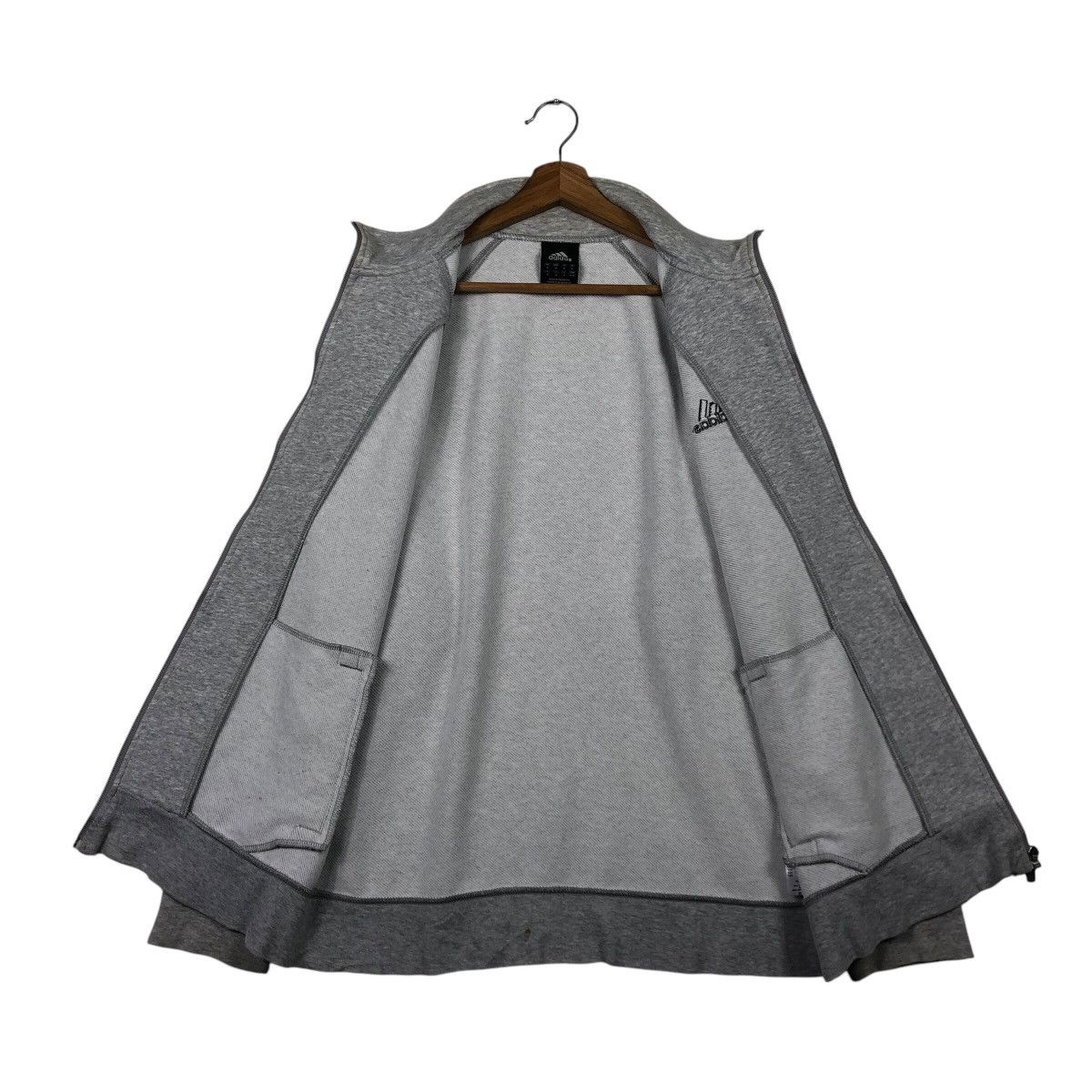 Adidas Adidas 3Stripes Track Jacket Classic Grey ZipUp Minimal Logo Size US M / EU 48-50 / 2 - 14 Thumbnail