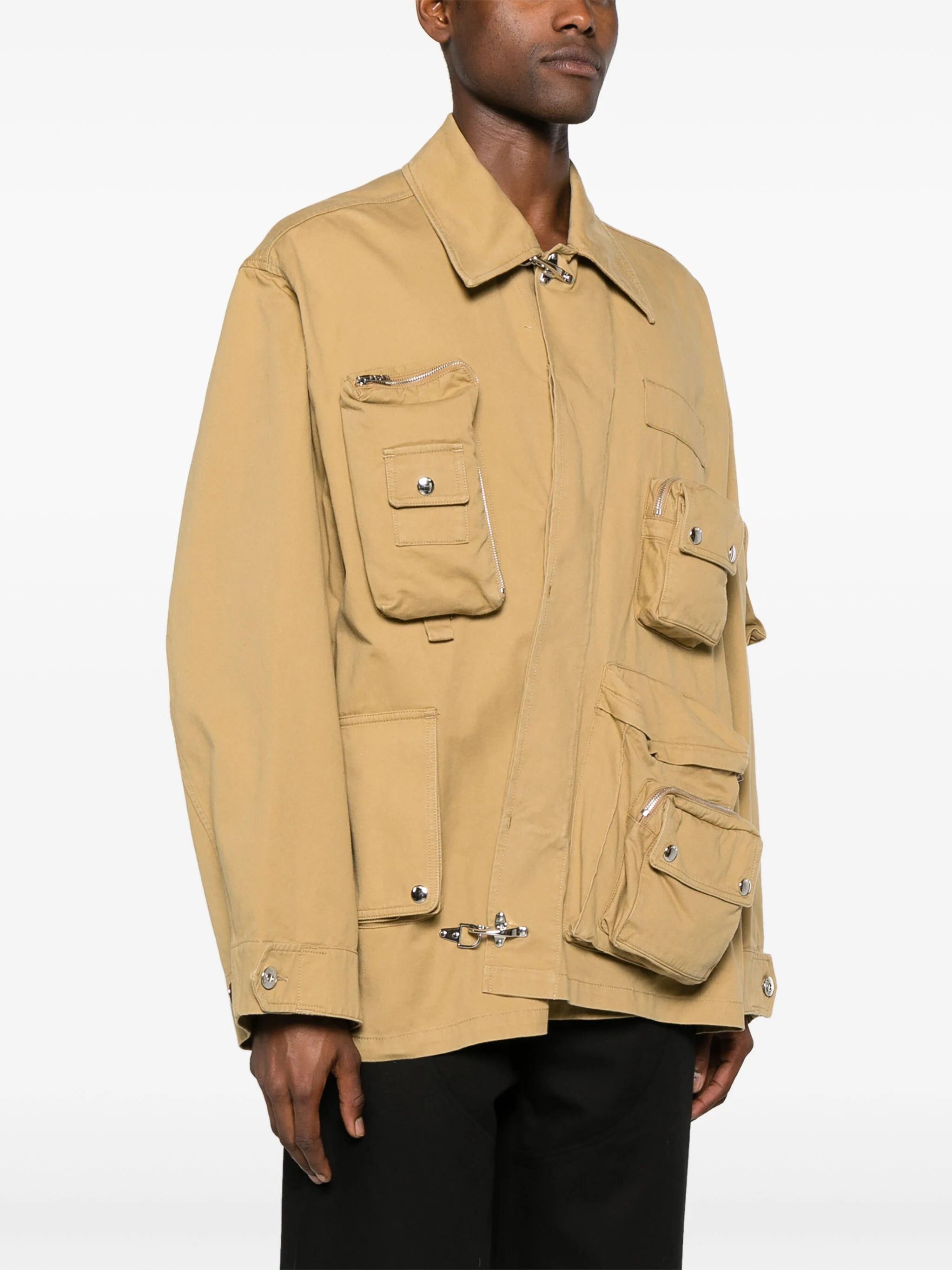 Lanvin o1mle0825 Asymmetrical Utility Jacket in Yellow Size US M / EU 48-50 / 2 - 3 Thumbnail
