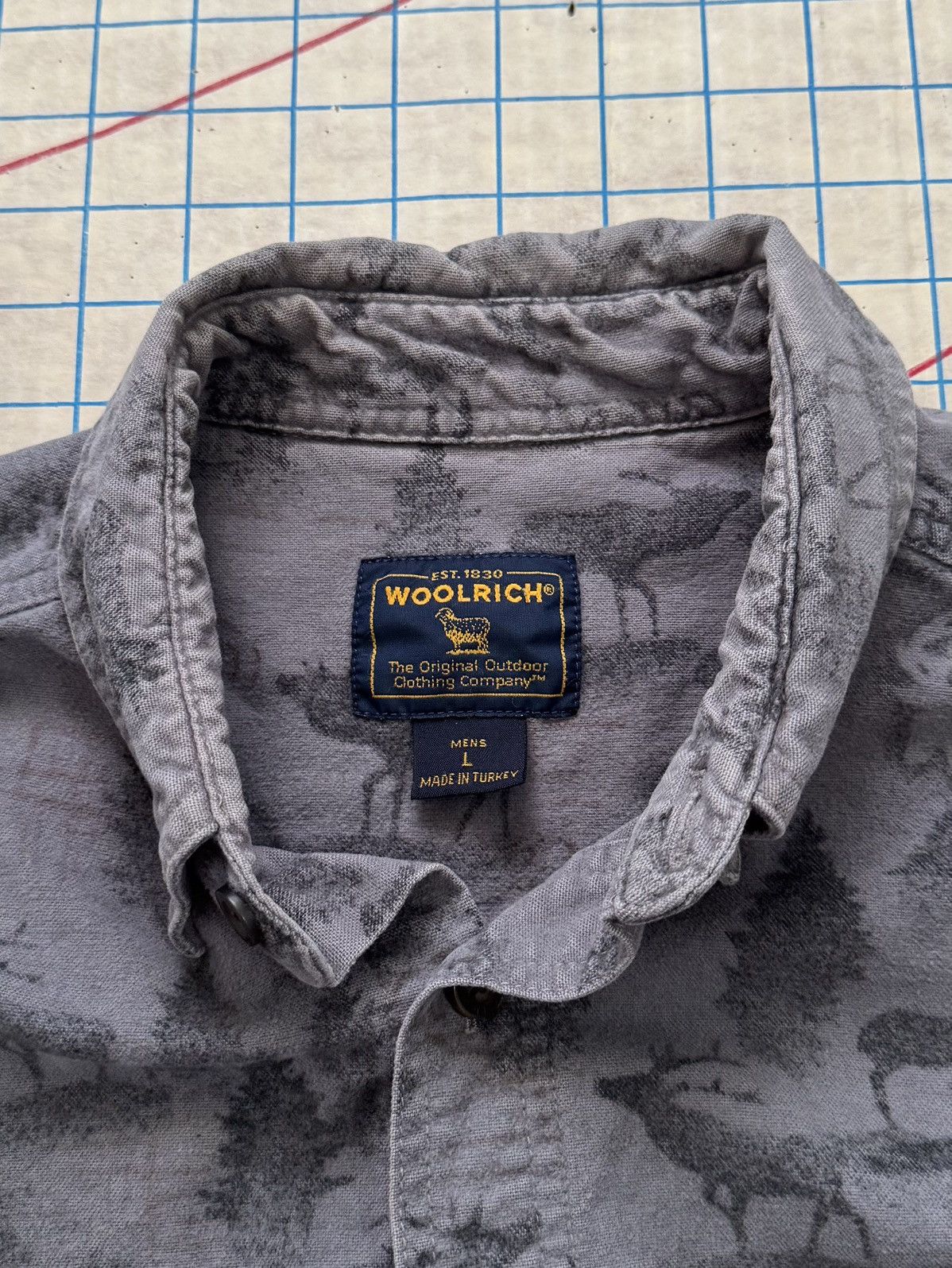 Other × Woolrich Woolen Mills Vintage Woolrich Elk Motif Button Up Shirt Mens Size Large Size US L / EU 52-54 / 3 - 6 Thumbnail