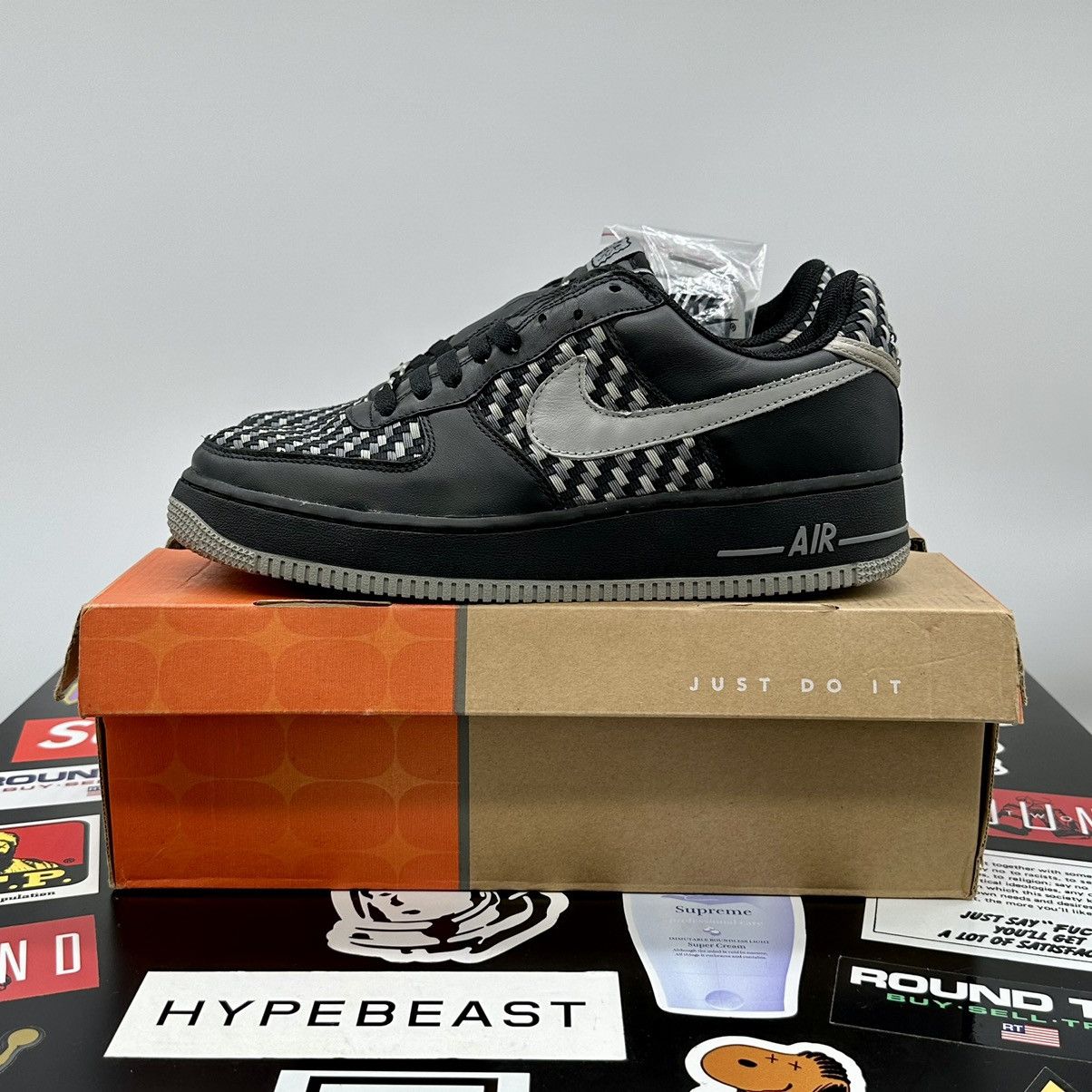 Nike Vintage Nike Air Force 1 Premium Woven Grey Size US 9 / EU 42 - 2 Thumbnail