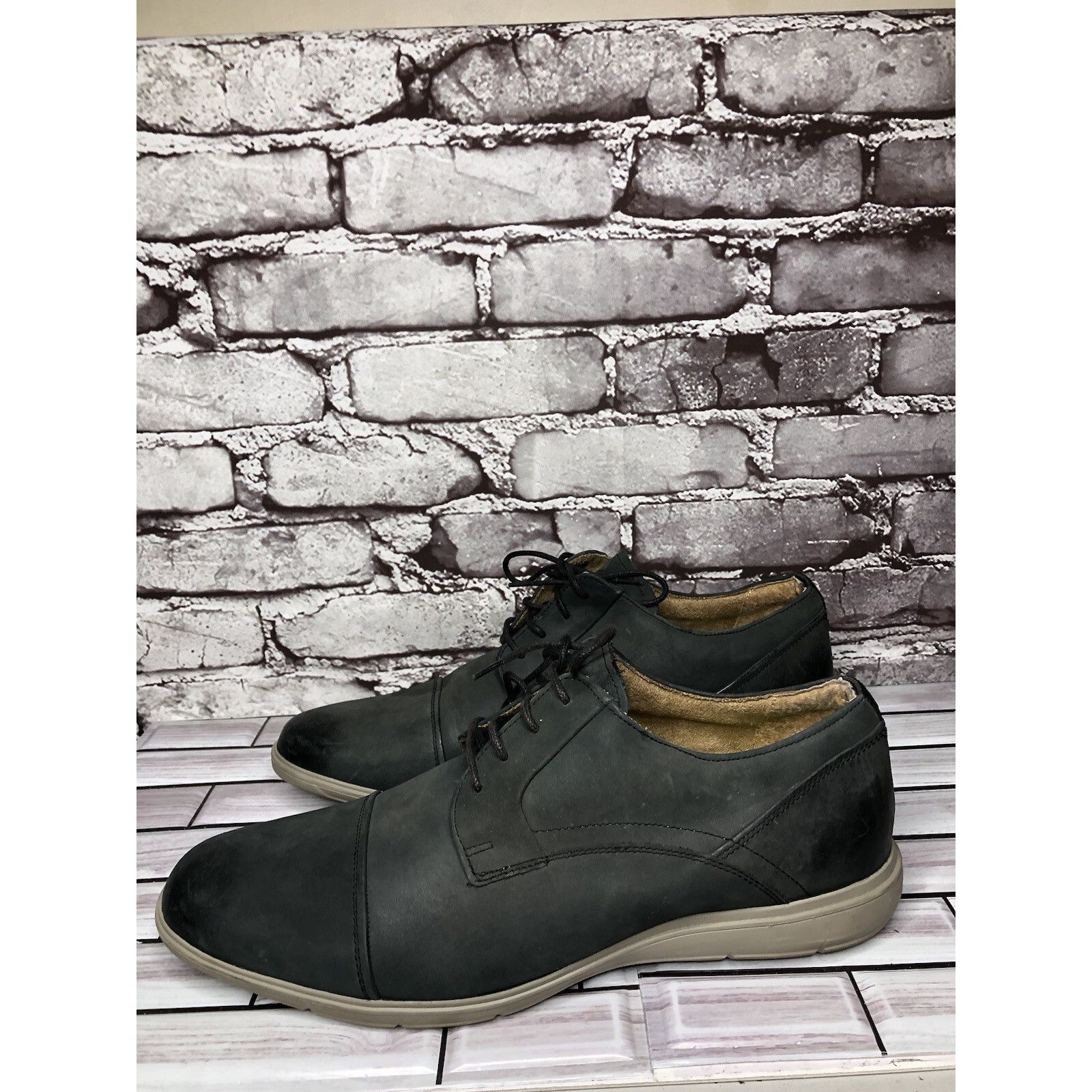 Florsheim Florsheim Blue Leather Cap Toe Lace Up Oxfords Casual Shoes Size US 12 / EU 45 - 18 Thumbnail