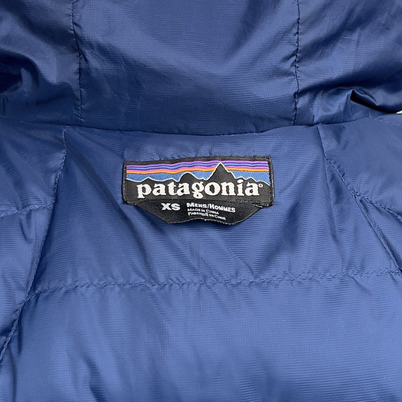 Patagonia Fitz Roy Down Hoody Parka Jacket Blue Men`s Size US XS / EU 42 / 0 - 9 Thumbnail