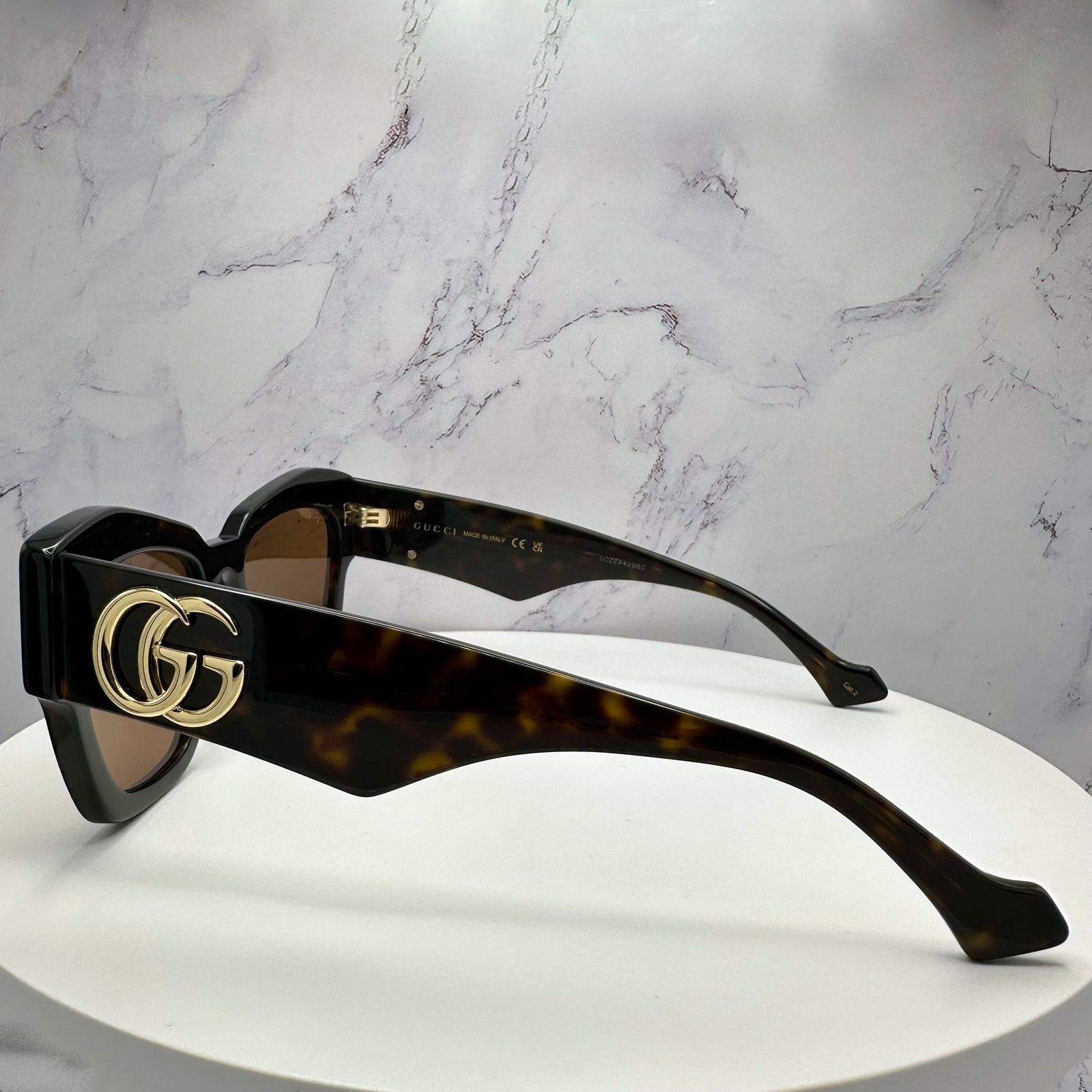 Gucci New Gucci Sunglasses Brown Size ONE SIZE - 12 Thumbnail