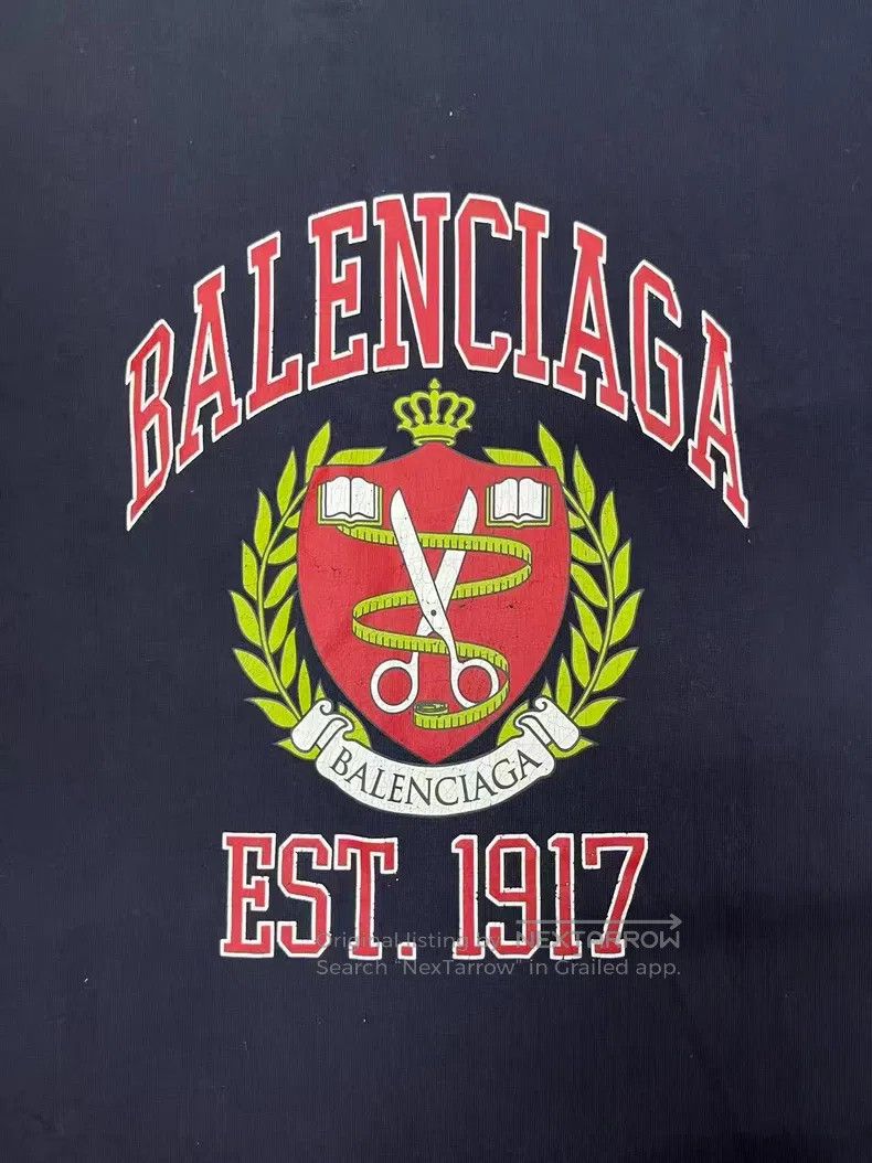 Balenciaga Balenciaga Letter Logo Print Crew Neck Casual Regular T-Sh Size XS / US 0-2 / IT 36-38 - 3 Thumbnail