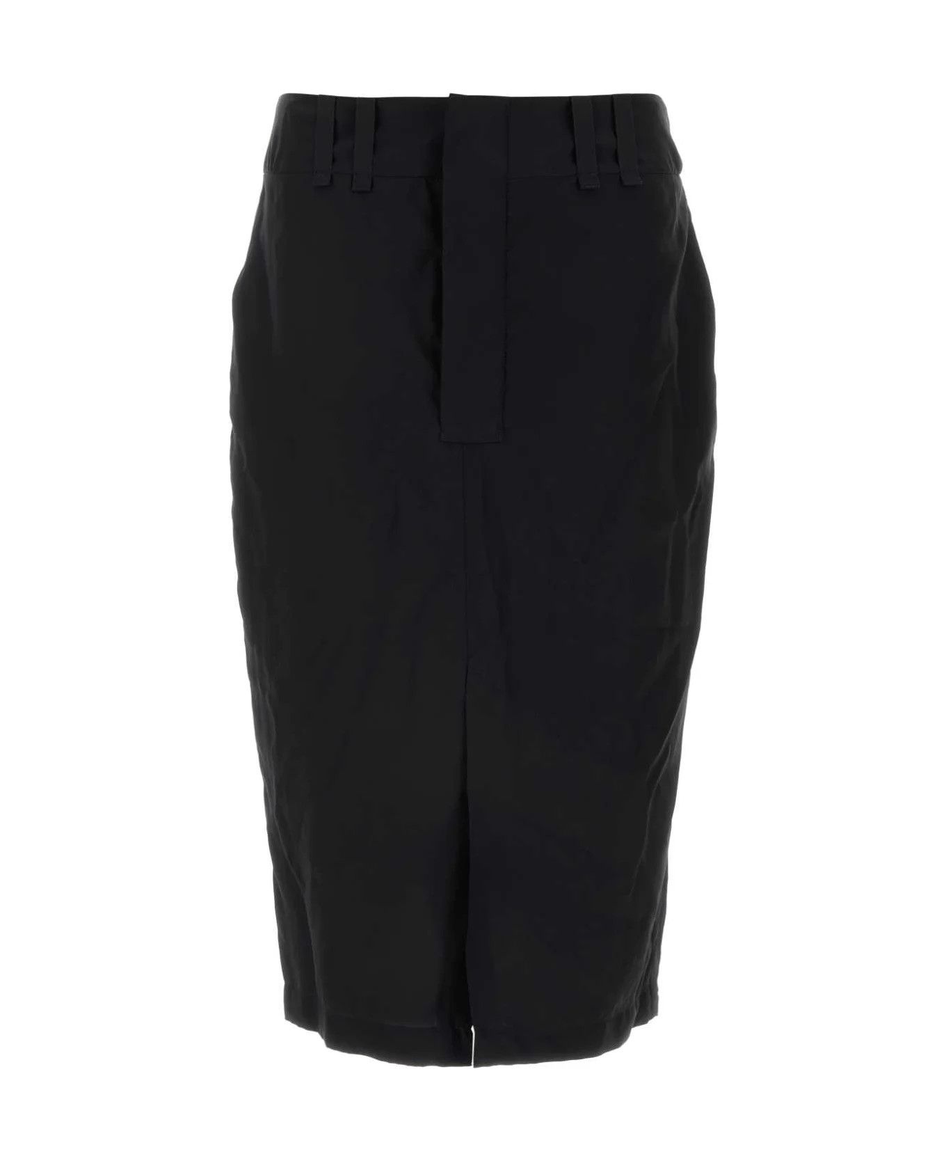 Saint Laurent Paris o1bcso1str0426 Crepe Skirt in Black Size 30" / US 8 / IT 44 - 1 Thumbnail