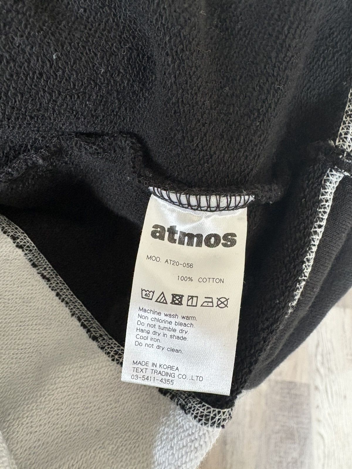 atmos atmos Black and Grey Hoodie Size US XL / EU 56 / 4 - 4 Thumbnail